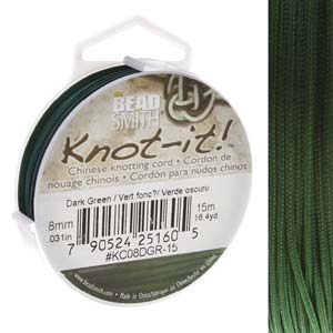 0.8mm Chinese Knotting Cord (19 Color Options) - 15 meters-The Bead Gallery Honolulu