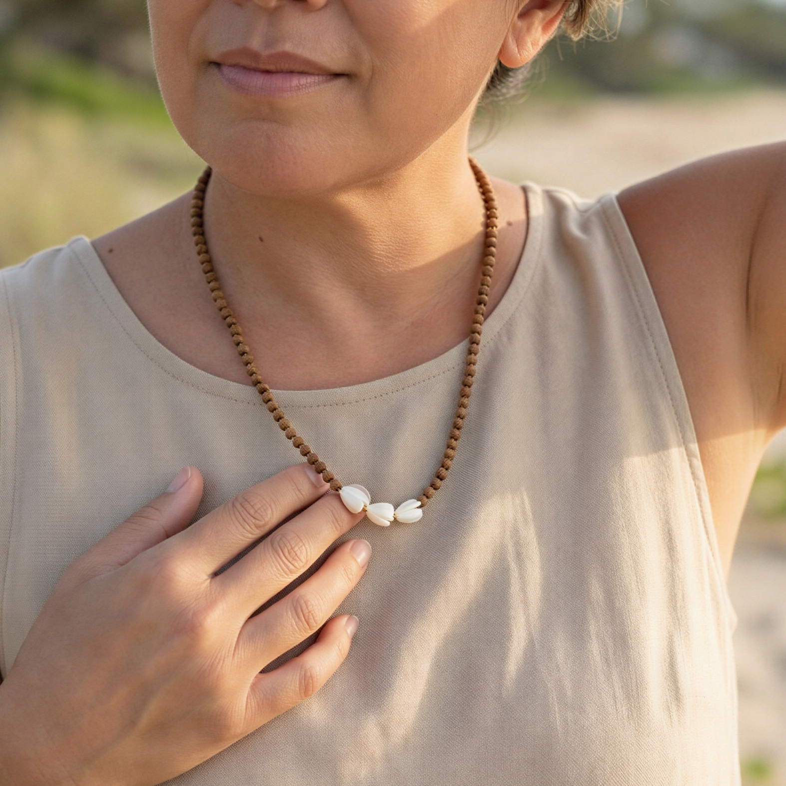 Ku'ulei Pikake & Sandalwood Necklace Kit (3 Pua/KT275) 