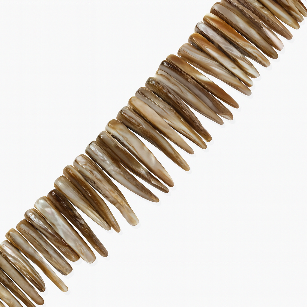 Mother of Pearl Tip-Drilled Spike Charm (1 pc/P3353)