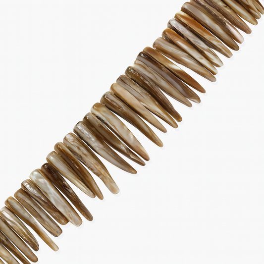 Mother of Pearl Tip-Drilled Spike Charm (1 pc/P3353)