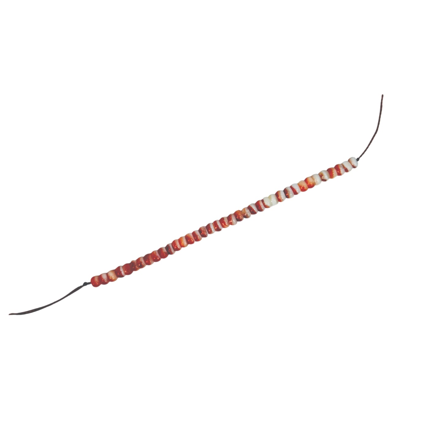 Natural Baja Spiny Oyster 4mm Smooth Rondelle Bead (4 inch/P3440)