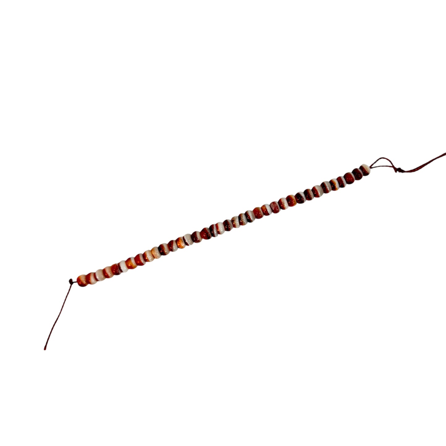 Natural Baja Spiny Oyster 4mm Smooth Rondelle Bead (4 inch/P3440)