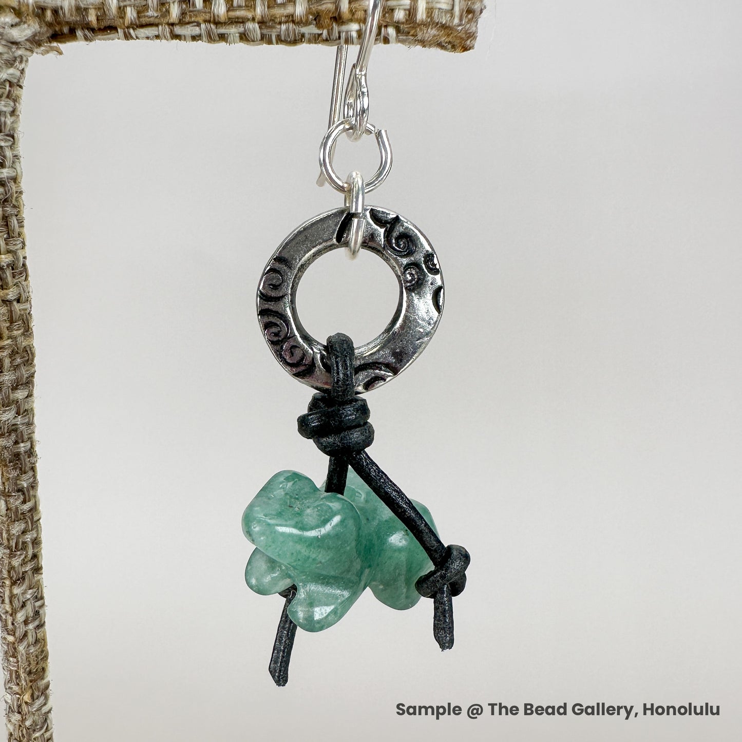 Tin Box 18: 7mmx20mm Aventurine Carved Frog (2 pc/P1669)-The Bead Gallery Honolulu