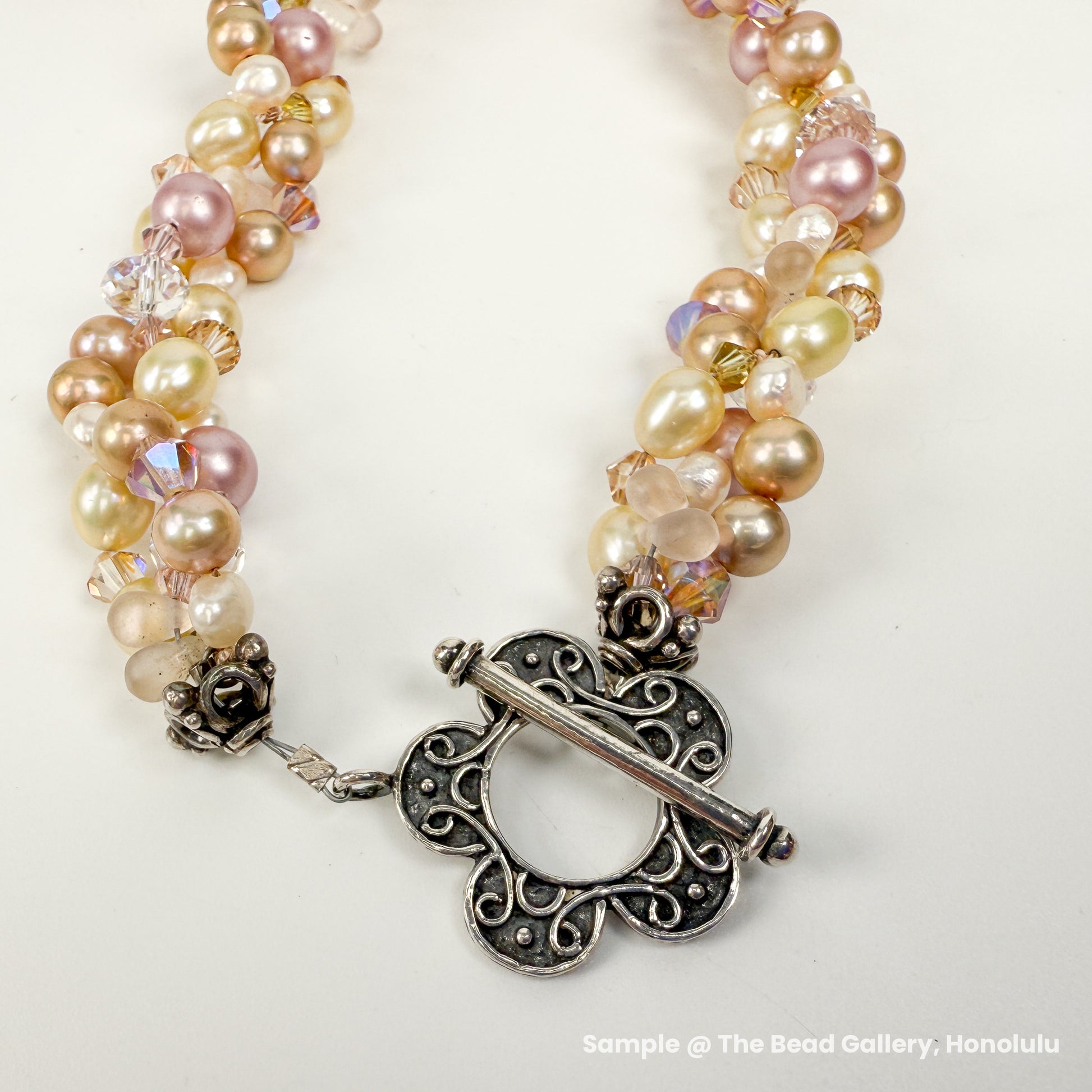 Dancing Daisy Toggle Clasp - Sterling Silver (1 pc/S576)-The Bead Gallery Honolulu