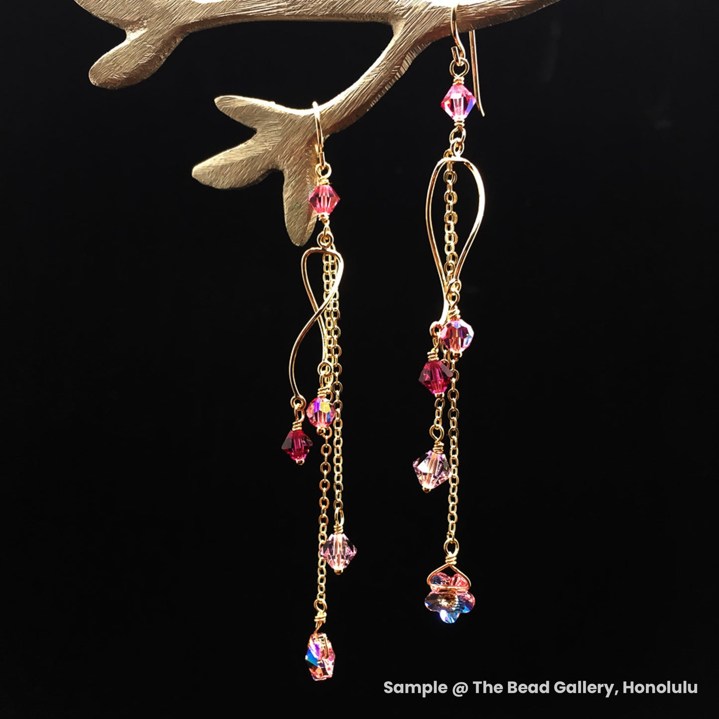 Swirlie Shortie Earring Finding - Silver | Gold (1 pc/M507/ M856)-The Bead Gallery Honolulu