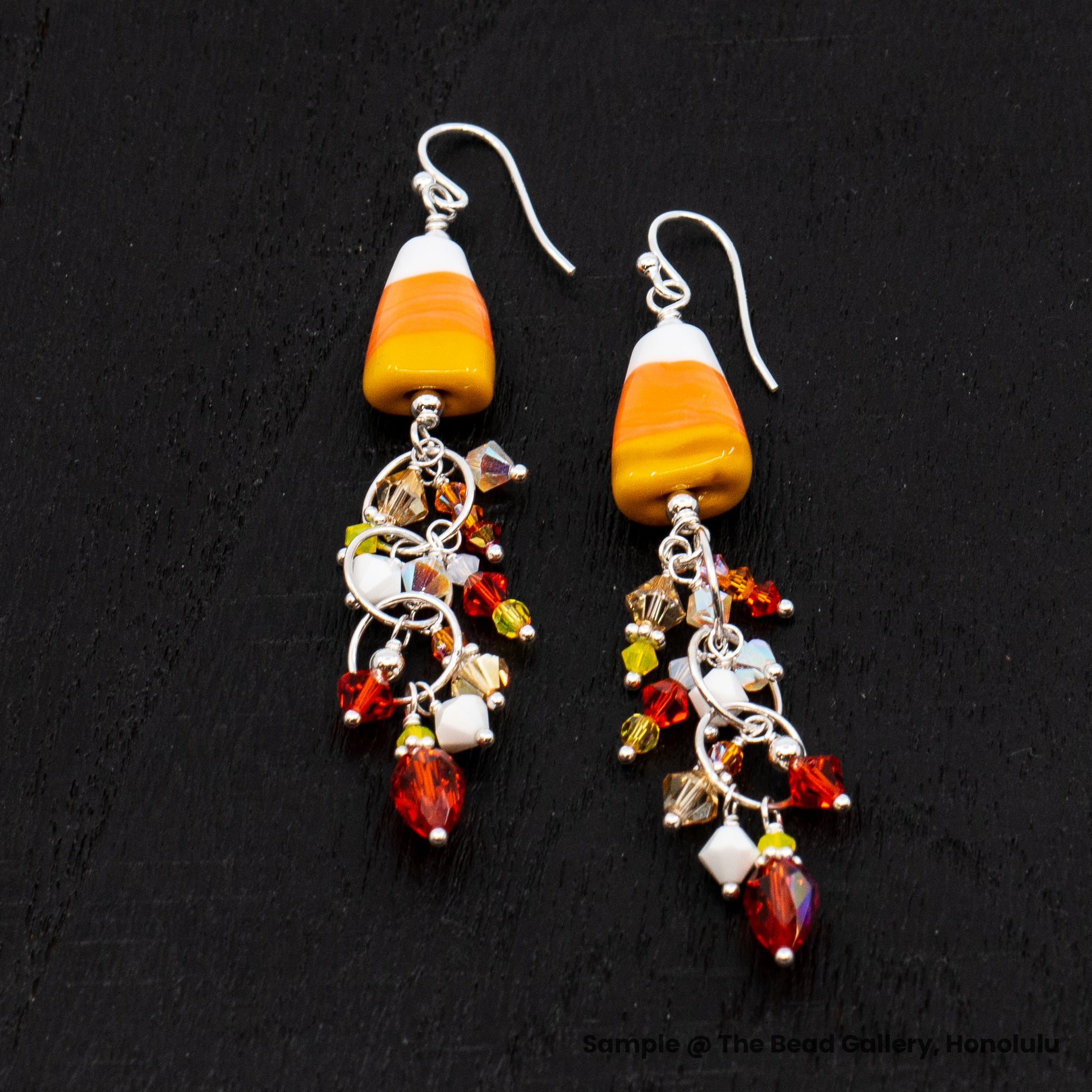 Calvin Orr Handmade Glass Candy Corn Bead - 1 pc. (LB33)-The Bead Gallery Honolulu