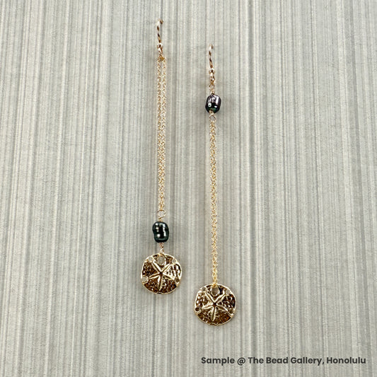 Sand Dollar 11.5mm Charm Gold Filled (1 pc/M860)