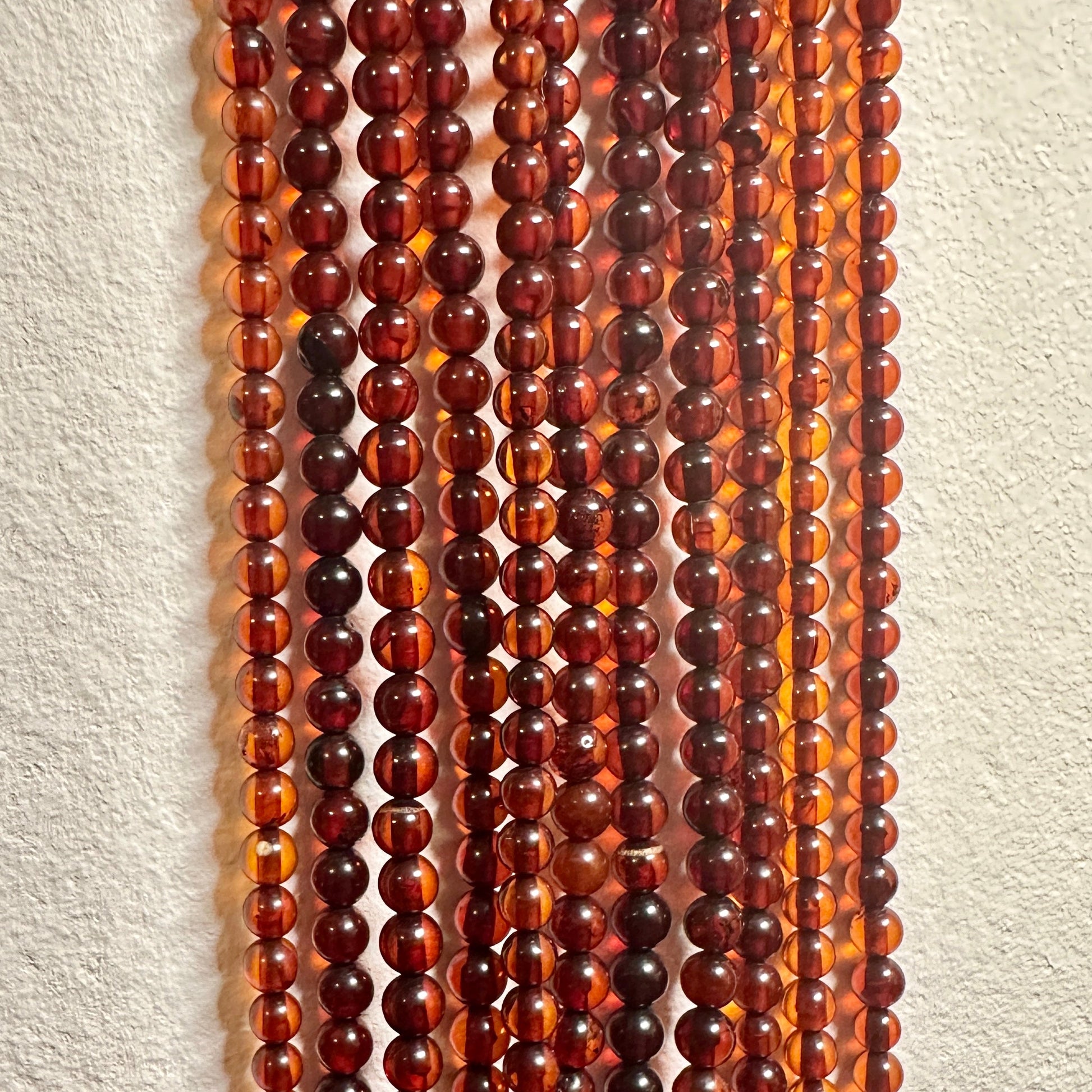 AAA Baltic Amber 3mm, Very Rare! - 16" Strand-The Bead Gallery Honolulu