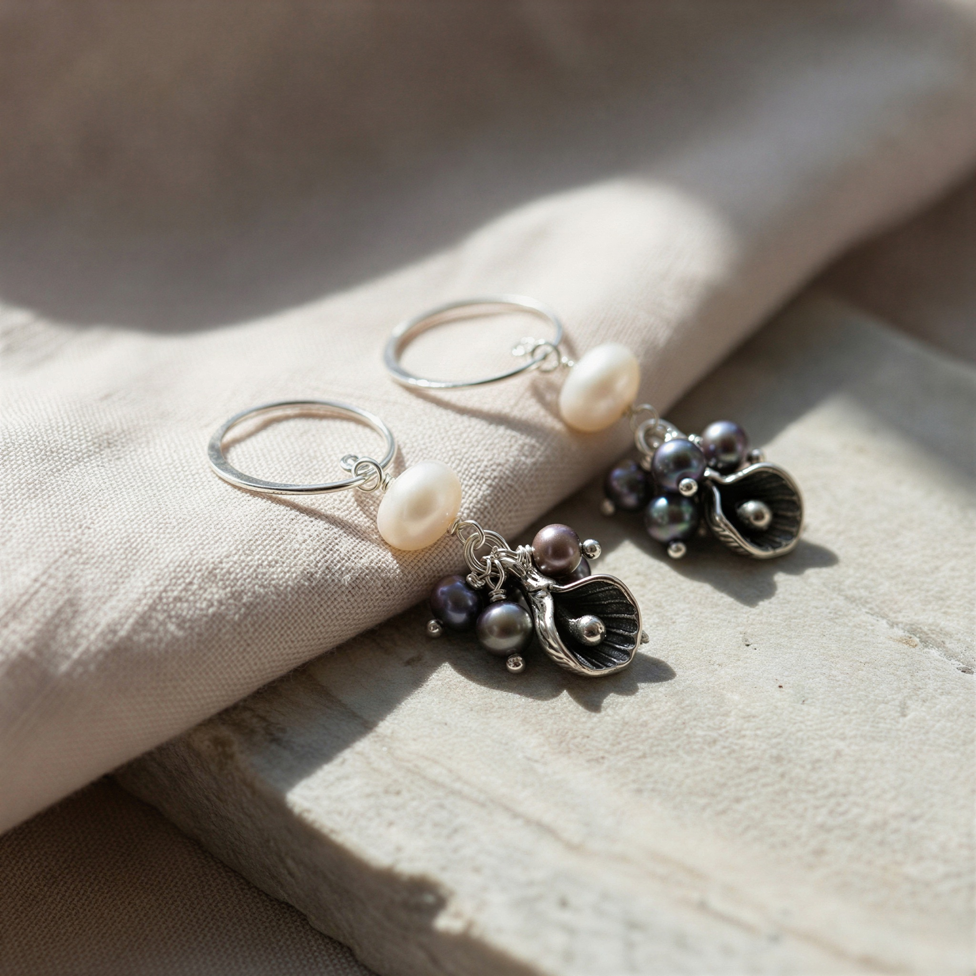 Calla Lily Earring Kit - Sterling Silver (KT279) – AI Studio Image (Transformed)