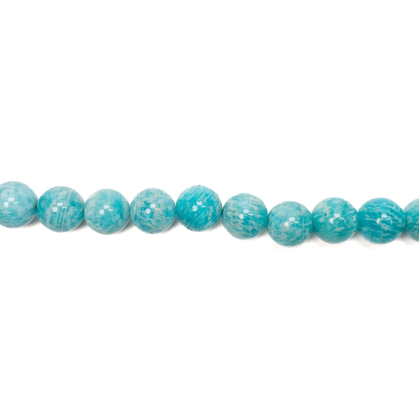 Amazonite 12mm Round Bead - 8" Strand