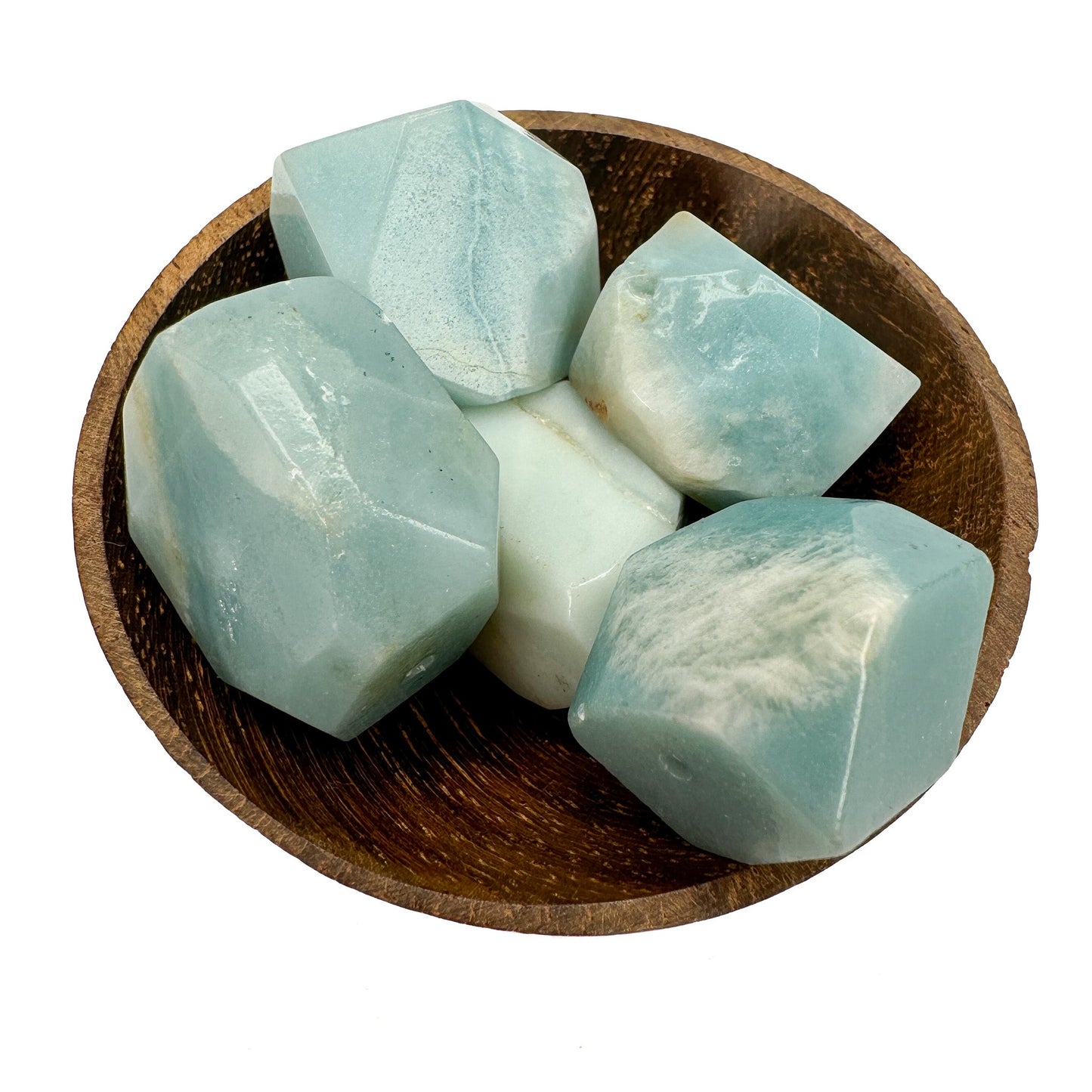 Amazonite 15-17mm Large Faceted Bead - 5 pcs. (GEM2091)