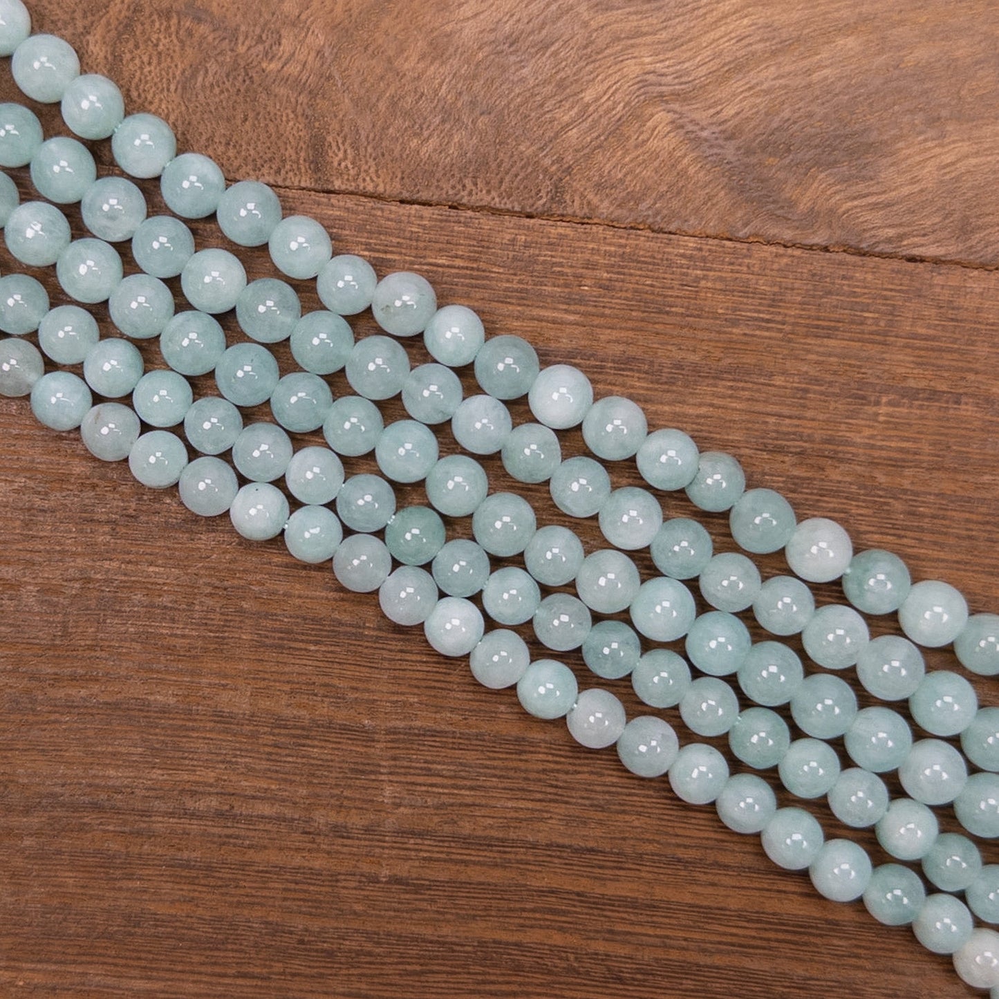 Amazonite Quartz 6mm Round Bead - 7.25" Strand