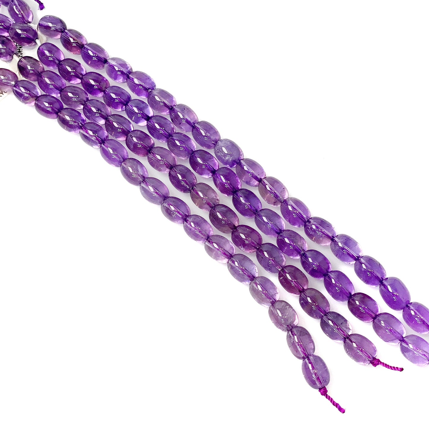 Amethyst 8x10mm Smooth Barrel Bead - 7.5" Strand-The Bead Gallery Honolulu