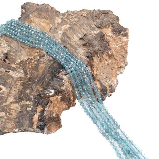 Apatite 4x3mm Faceted Rondelle Bead - 7.5" Strand