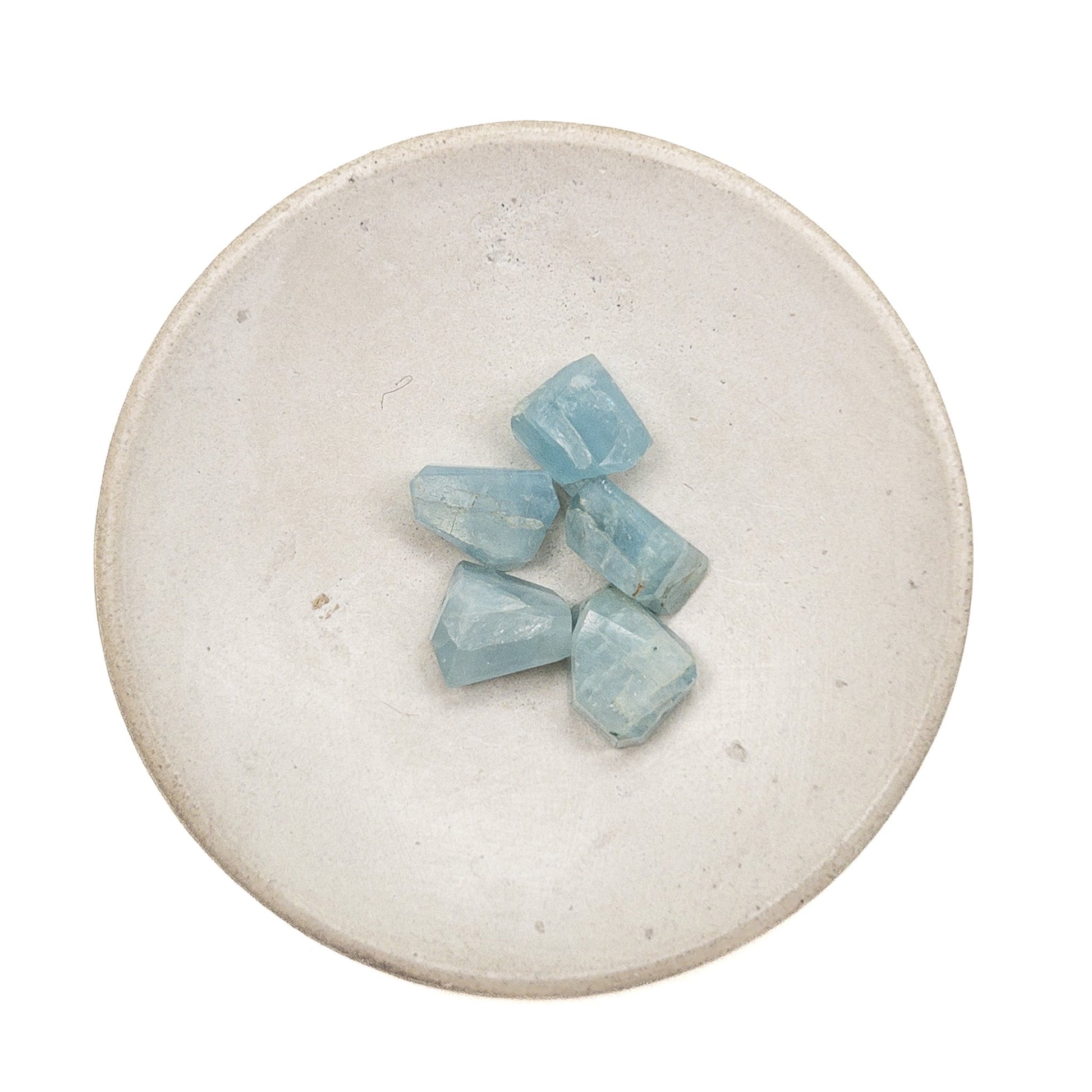 Aquamarine Simple Cut Chunky Nugget Bead - 1 pc.-The Bead Gallery Honolulu