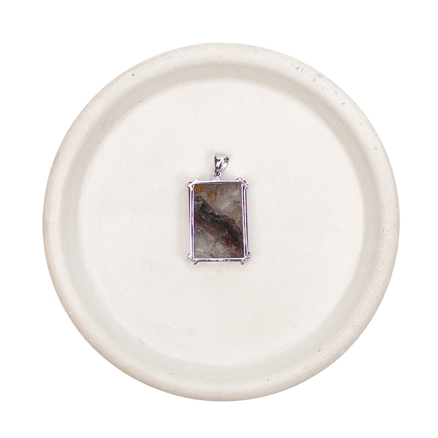 Auralite 23 Faceted Rectangle Pendant with Sterling Silver - 1 pc.-The Bead Gallery Honolulu