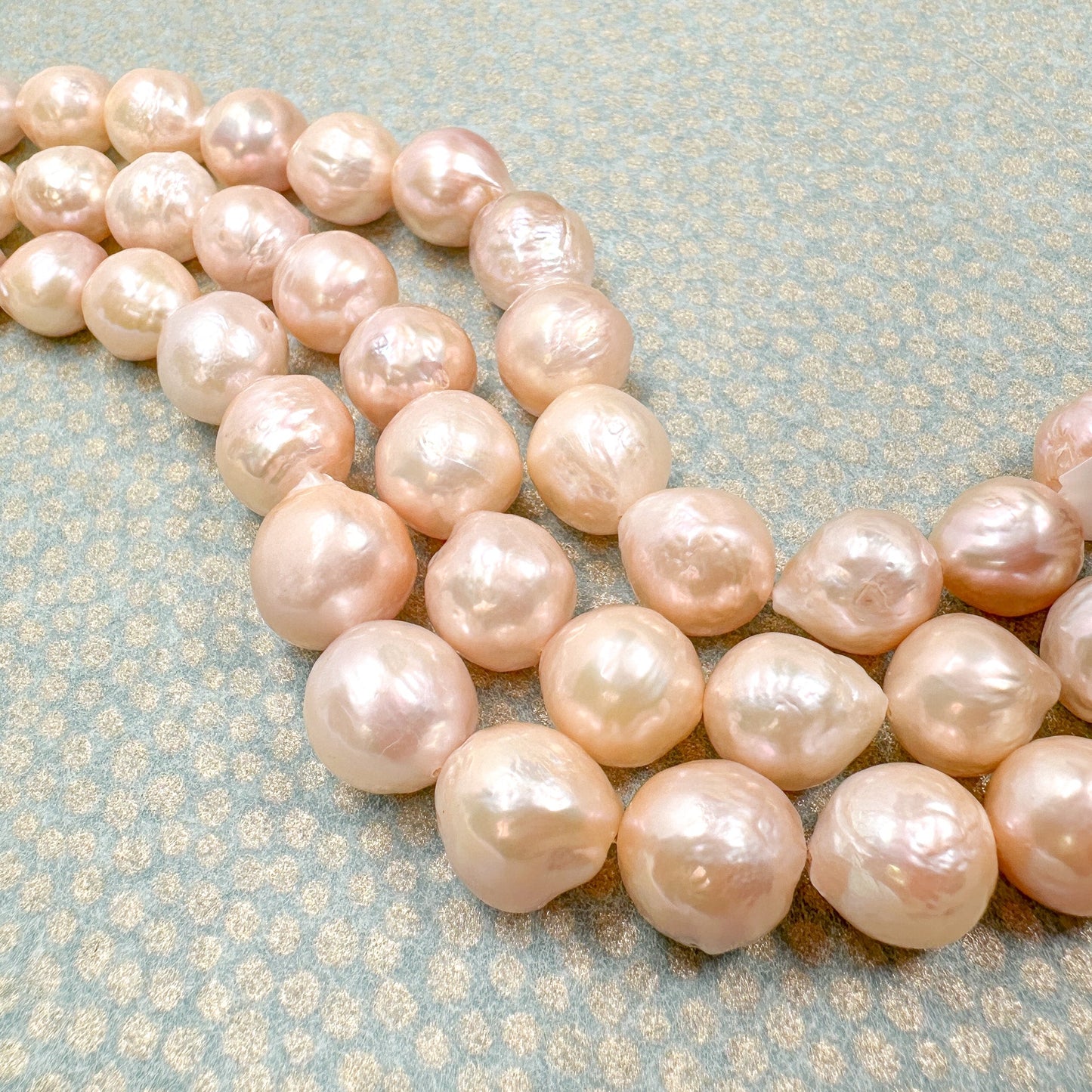 Baroque Freshwater Pearl 11-15mm Premium Bead - 8" Graduated Strand-The Bead Gallery Honolulu