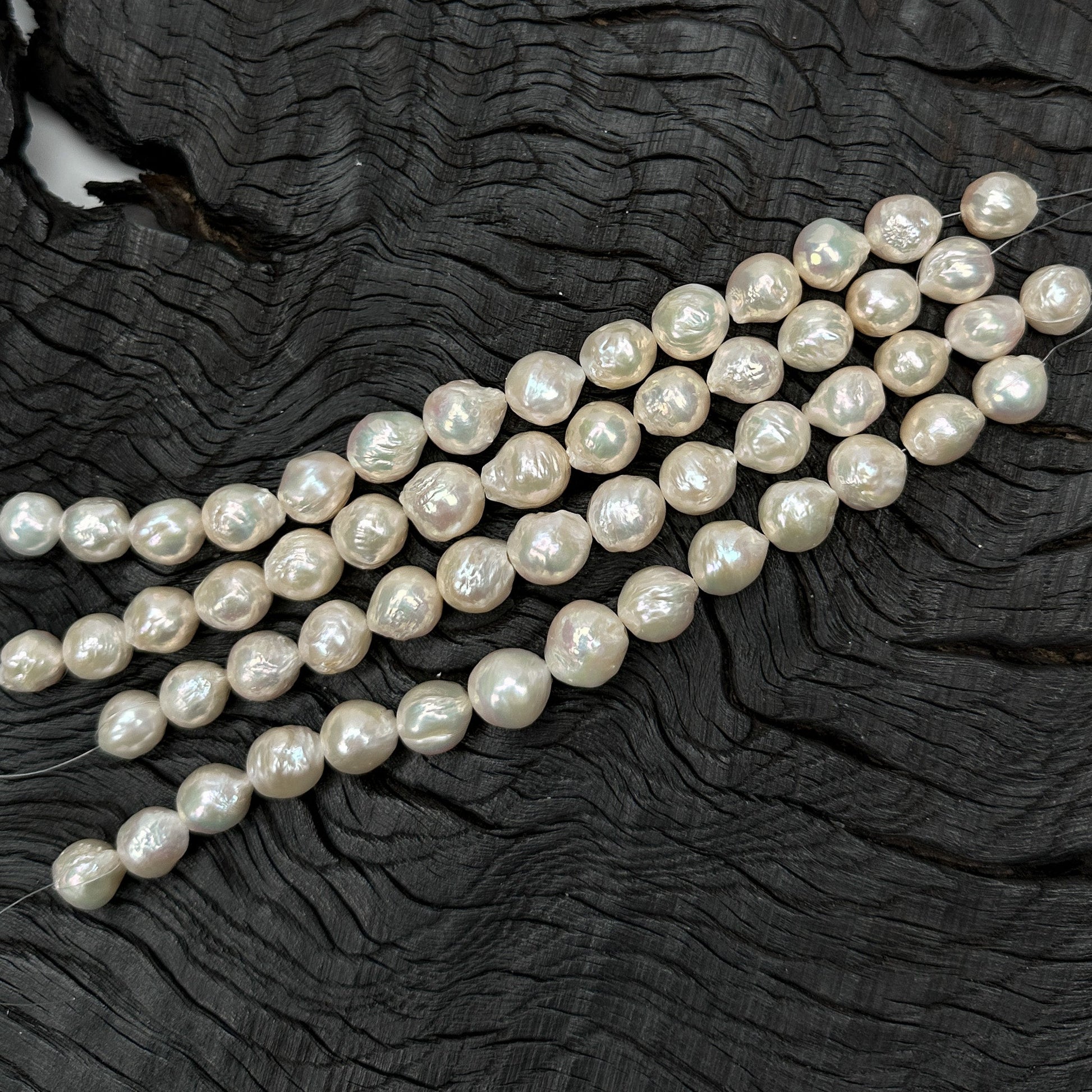 Baroque Freshwater Pearl 11-15mm Premium Bead - 8" Graduated Strand-The Bead Gallery Honolulu