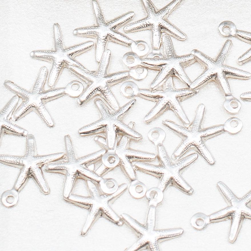 Bitty Seastar Charms (2 Metal Options) - 6 pcs.