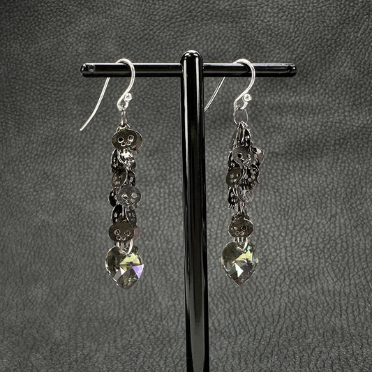 Black Cat OR Skull Earrings - 1 pair (KT286)-The Bead Gallery Honolulu