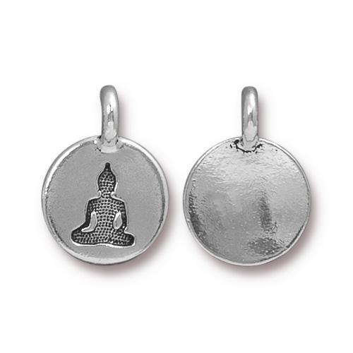 Buddha Coin Charm (4 Colors Available) - 2 pcs.