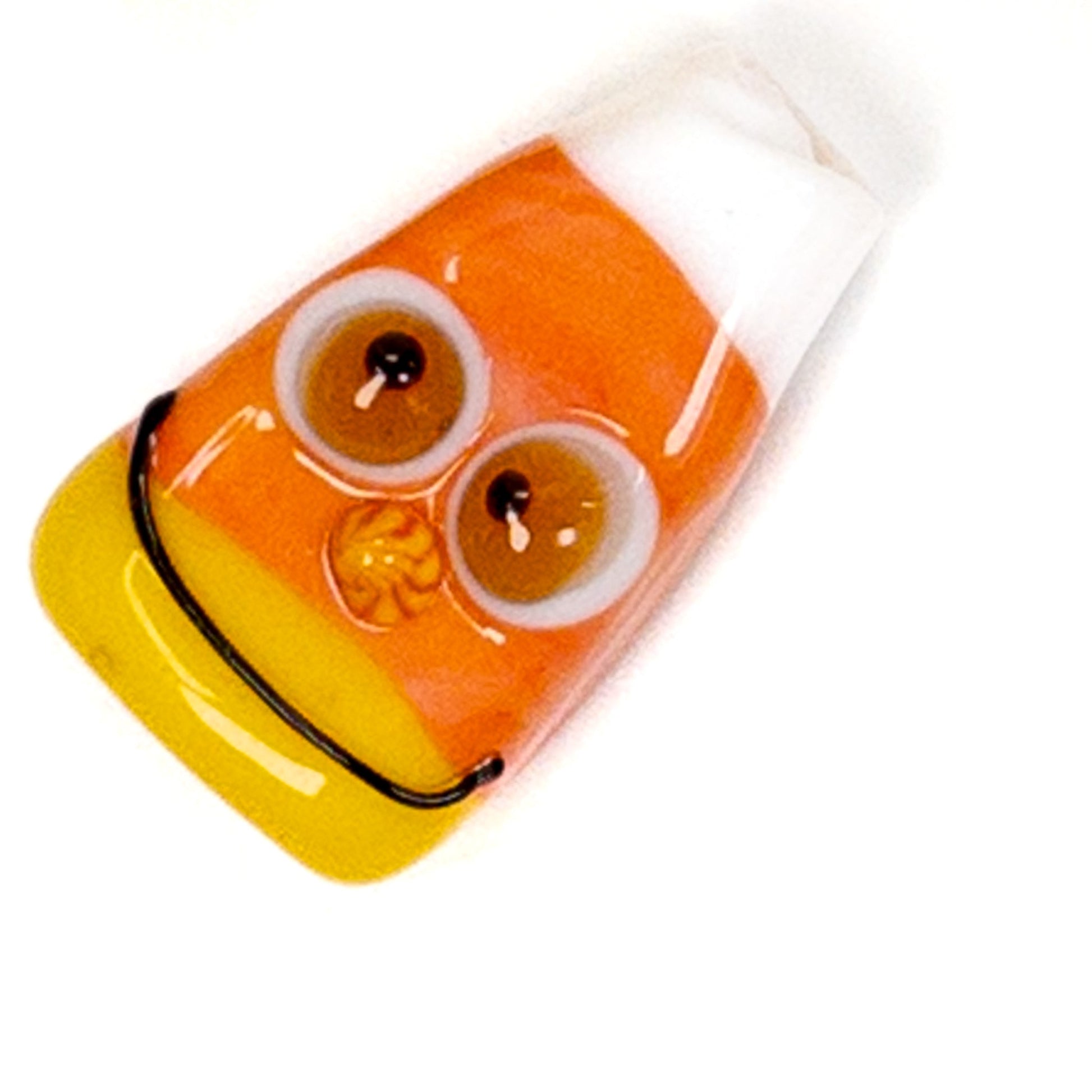Calvin Orr Handmade Glass Goofy Candy Corn Beads! - 1 pc. (LB32)-The Bead Gallery Honolulu