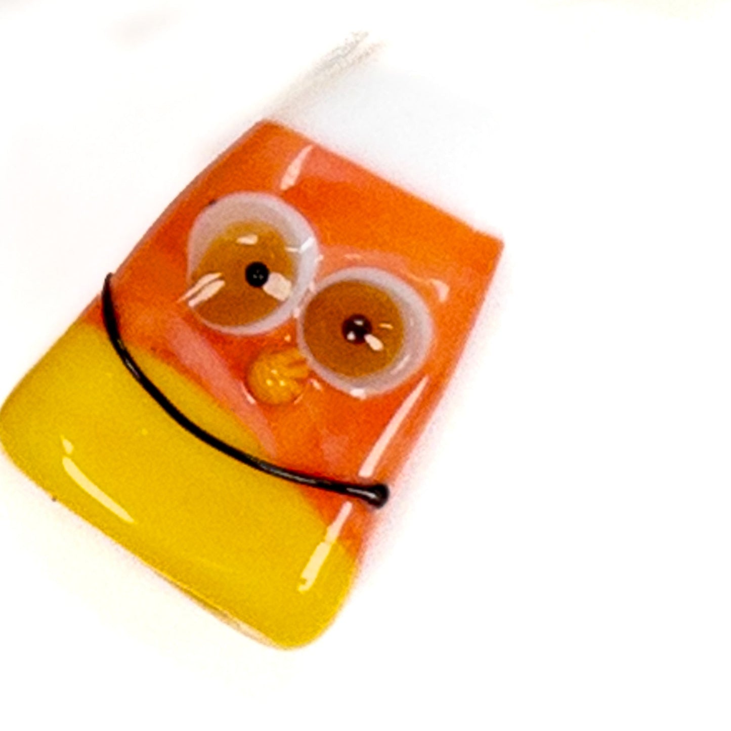 Calvin Orr Handmade Glass Goofy Candy Corn Beads! - 1 pc. (LB32)-The Bead Gallery Honolulu