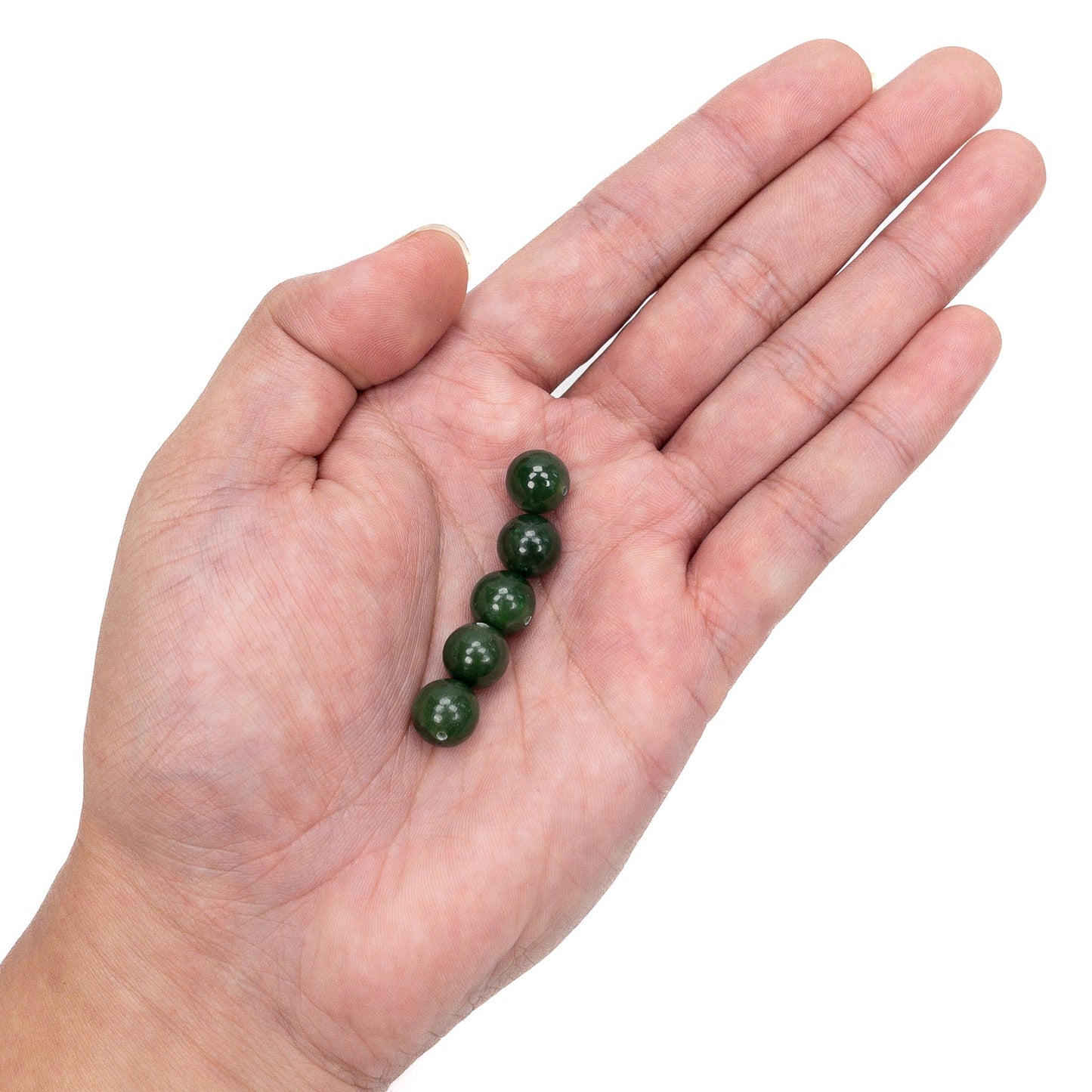 Canadian Jade 10mm Round Bead - 1 pc.