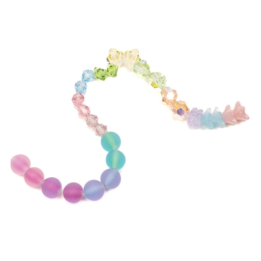 Celebrate Spring: Contemporary Glass & Swarovski Crystal Bead Mix (28 pc.)