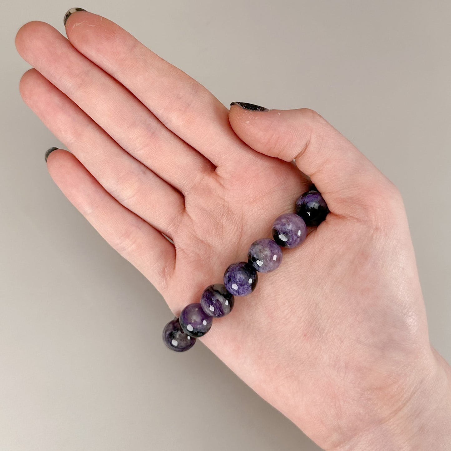 Charoite 11mm Smooth Round Bead - 1 pc. (P3132)