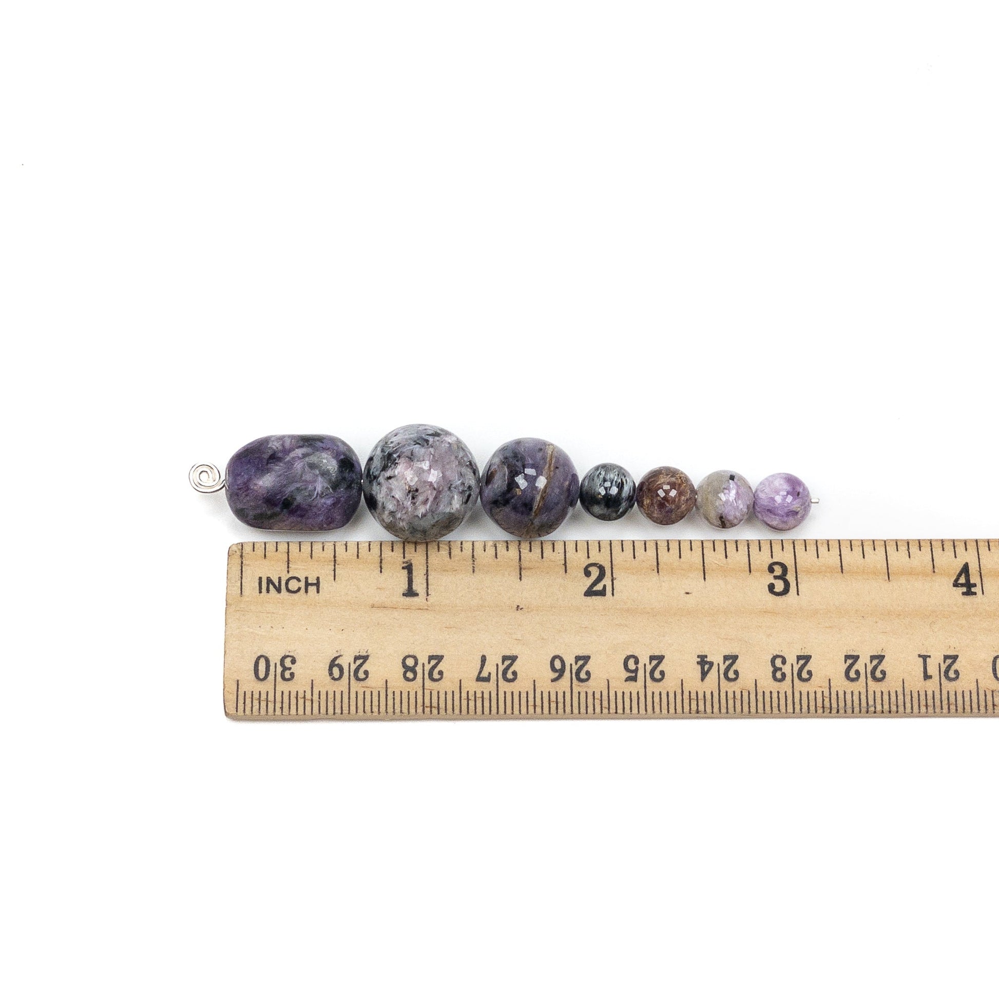 Charoite Chunky Bead Mix - 7 pc.