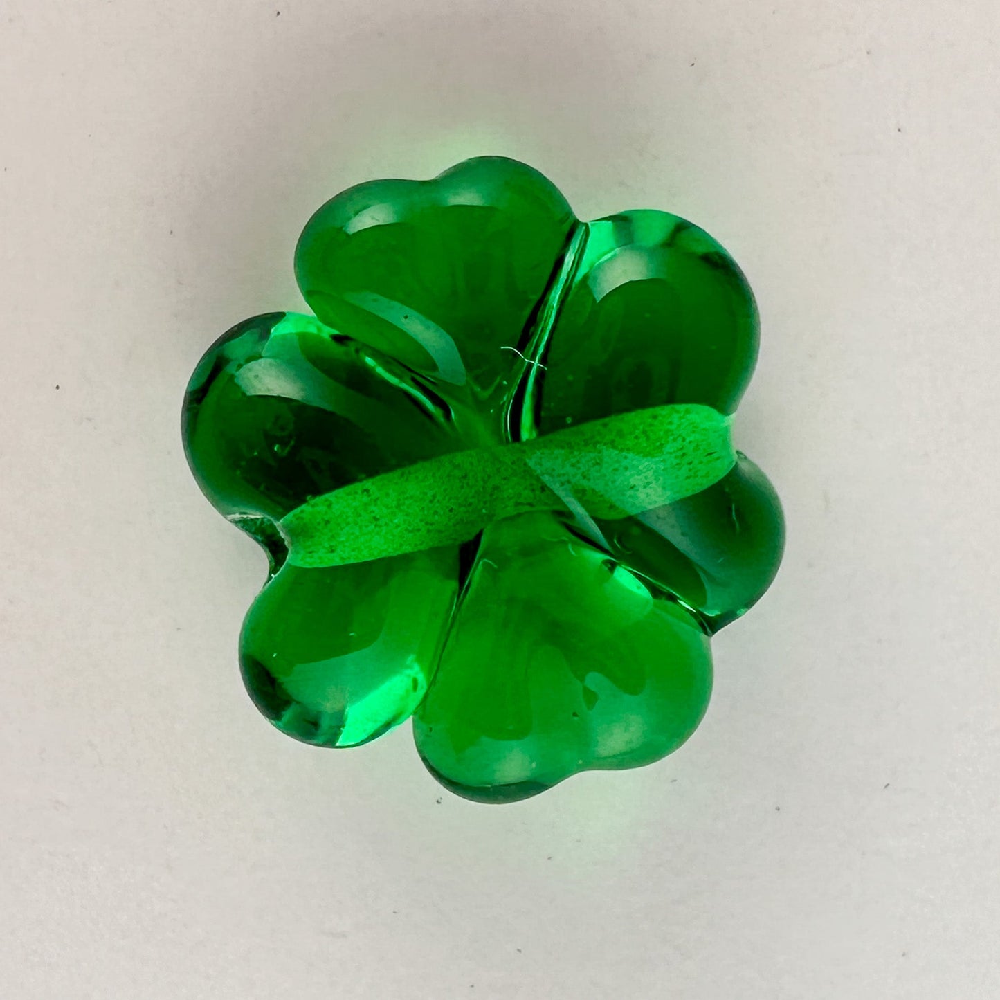 Chibi Handmade Glass Beads - 4 Leaf Clover (LB205)