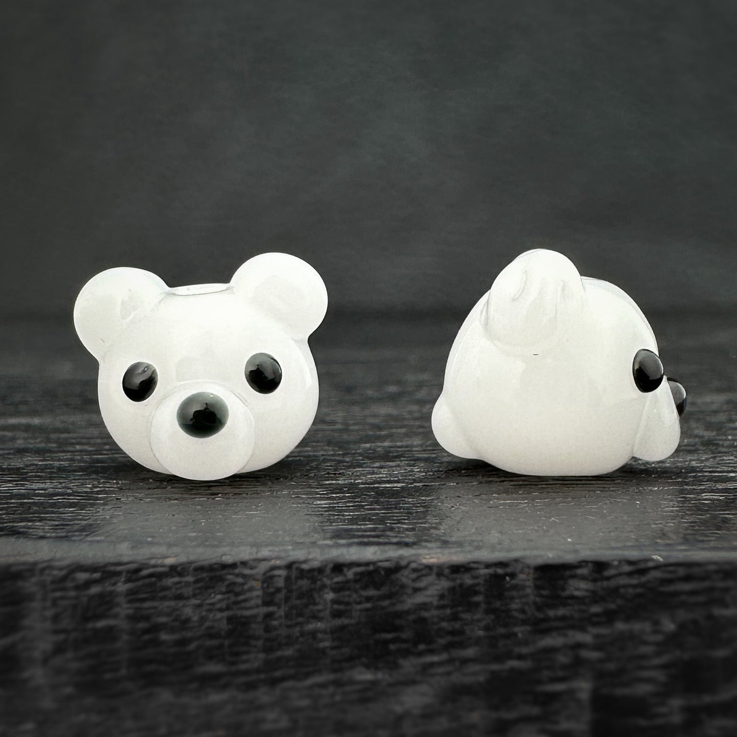 Chibi Handmade Glass Beads - Bear (LB294)-The Bead Gallery Honolulu