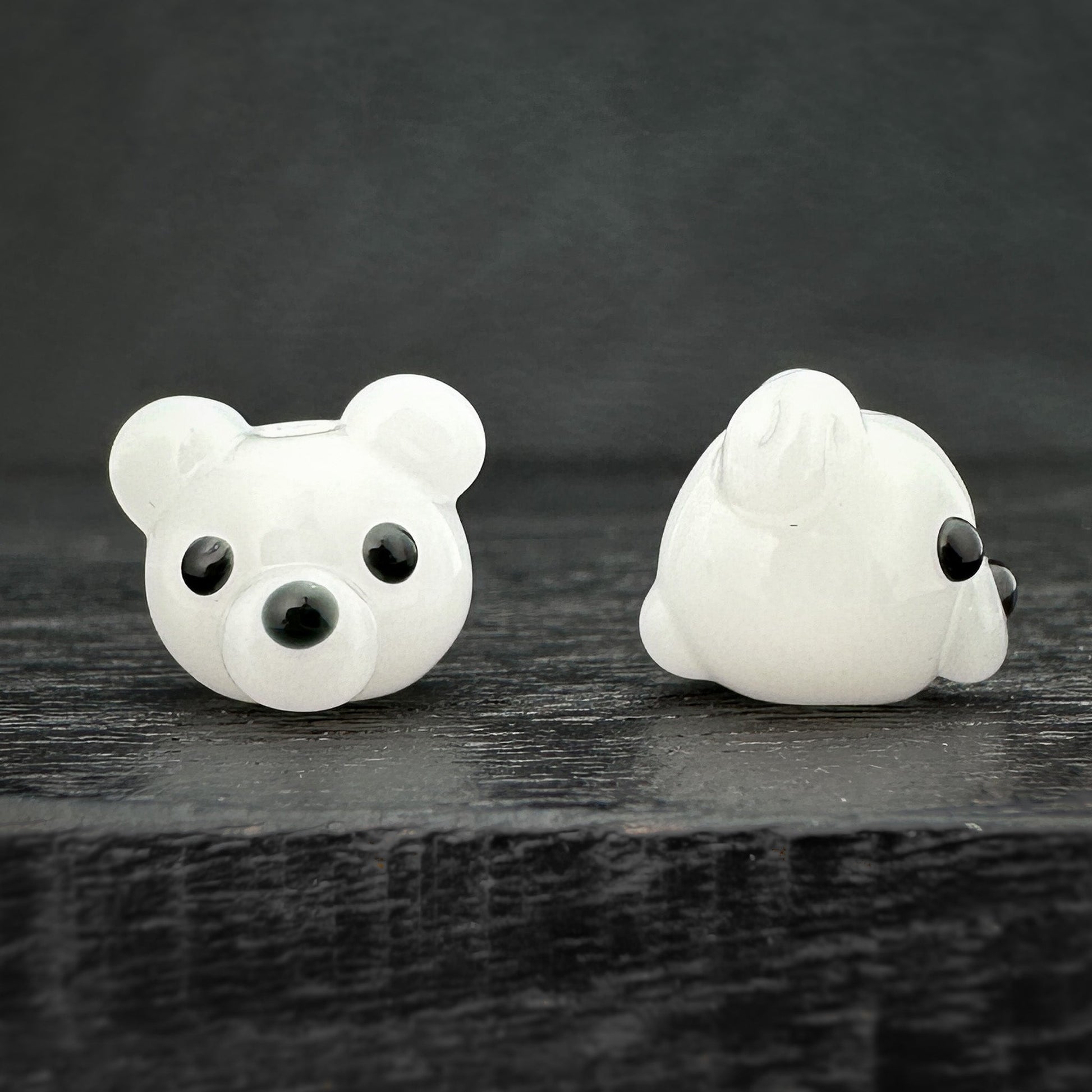 Chibi Handmade Glass Beads - Bear (LB294)-The Bead Gallery Honolulu