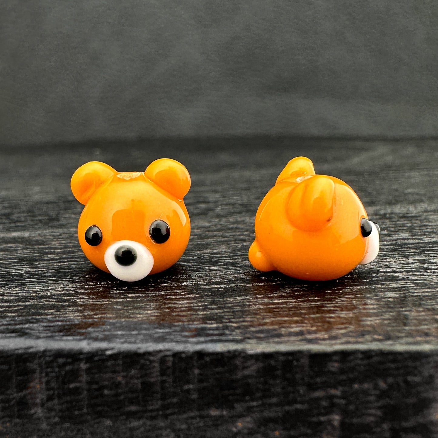 Chibi Handmade Glass Beads - Bear (LB294)-The Bead Gallery Honolulu