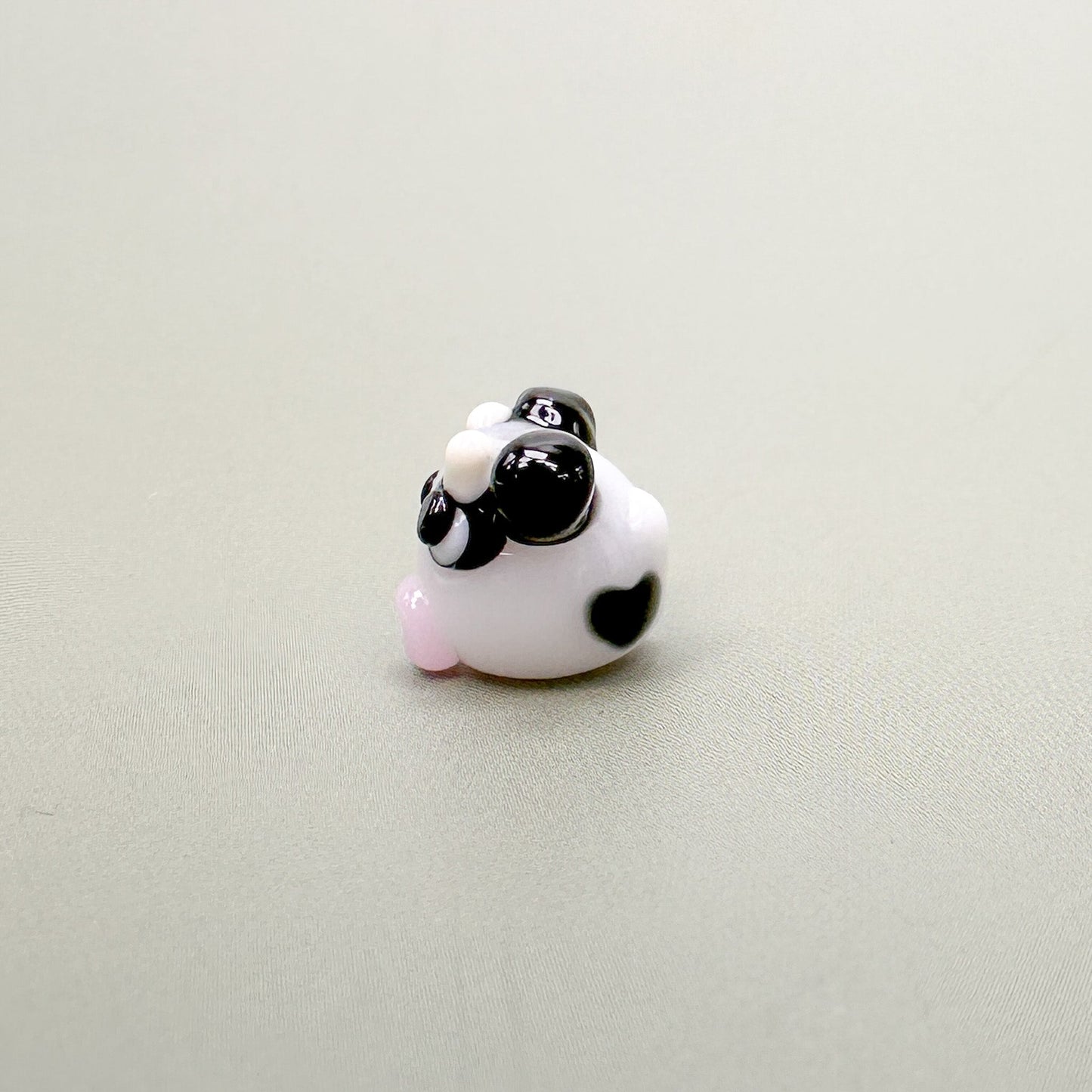 Chibi Handmade Glass Beads - Cow (2 Color Options)-The Bead Gallery Honolulu