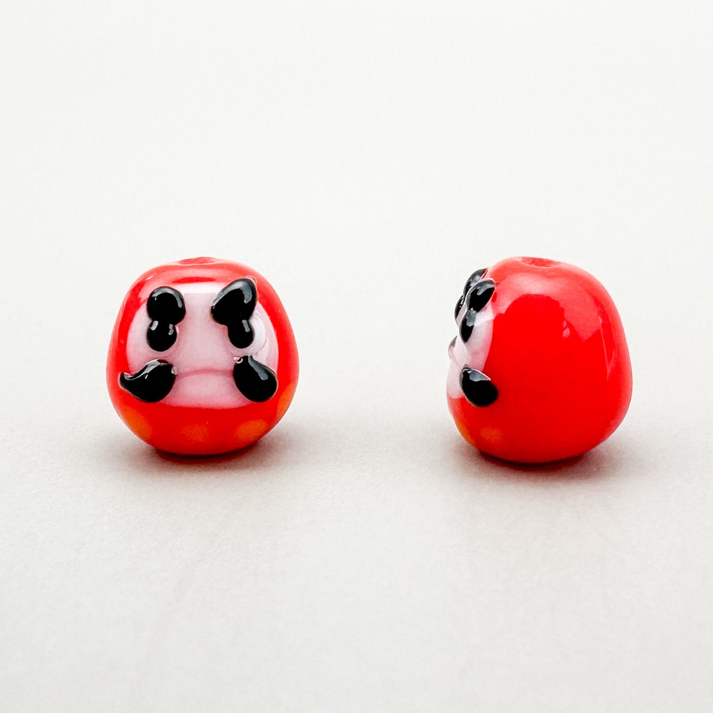 Chibi Handmade Glass Beads - Daruma (LB65)