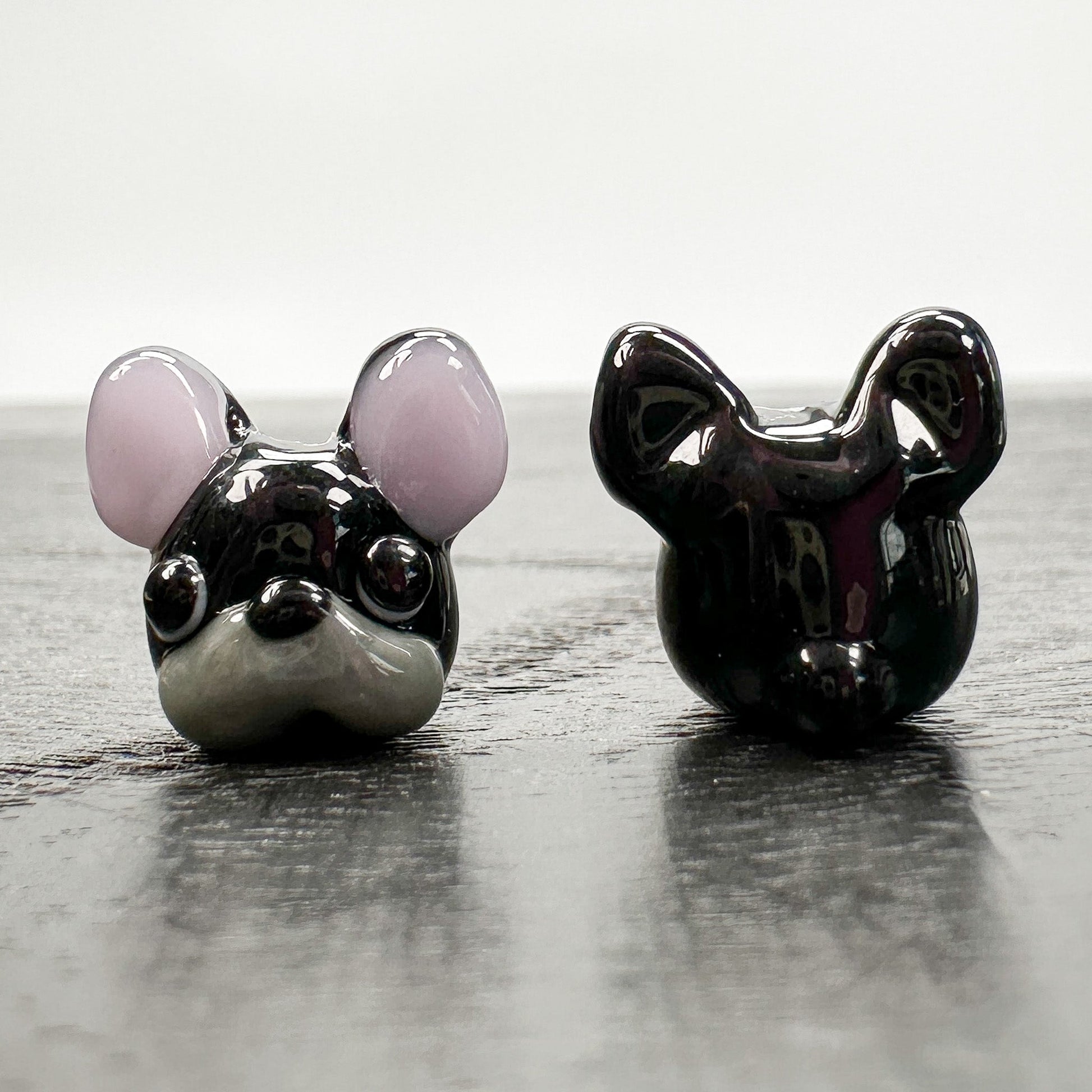 Chibi Beads - French Bulldog Dog Black-The Bead Gallery Honolulu