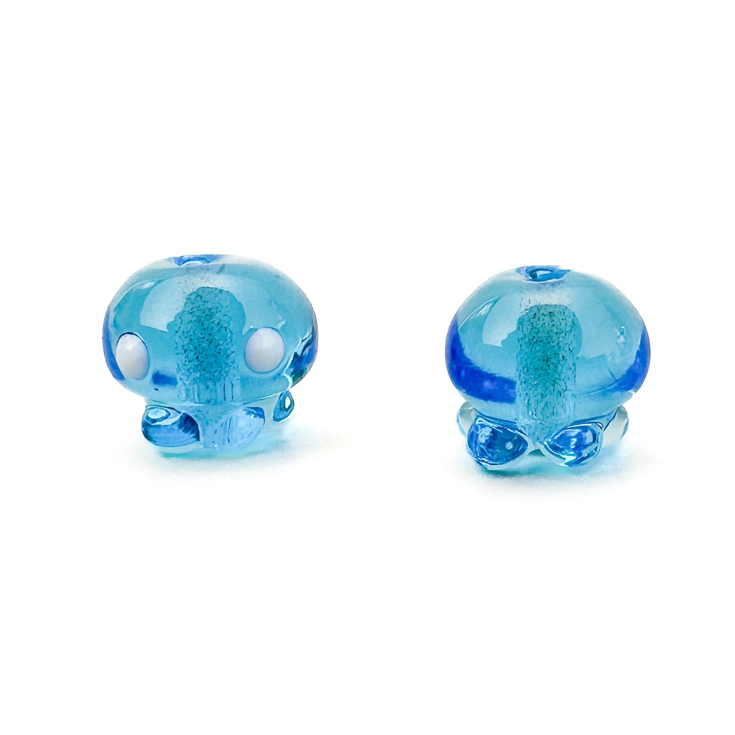 Chibi Handmade Glass Beads - Jellyfish (3 Color Options)-The Bead Gallery Honolulu
