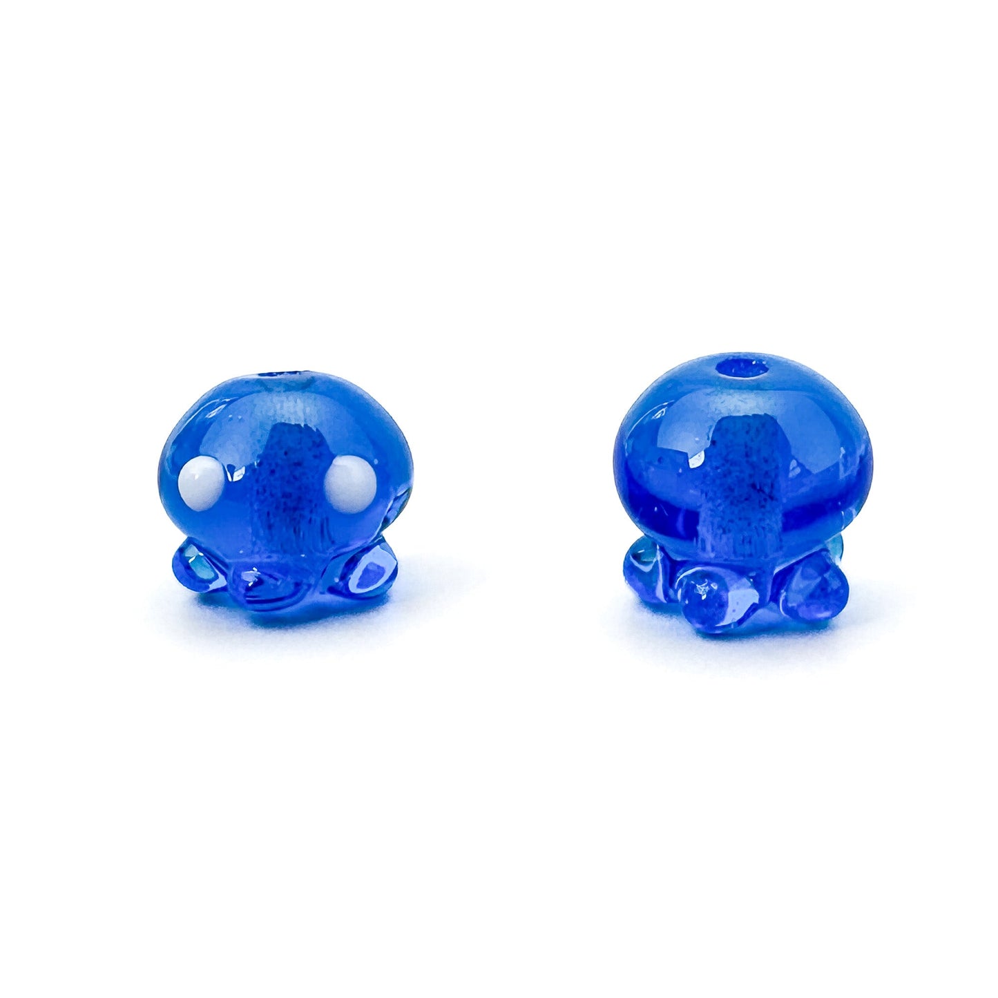 Chibi Handmade Glass Beads - Jellyfish (3 Color Options)