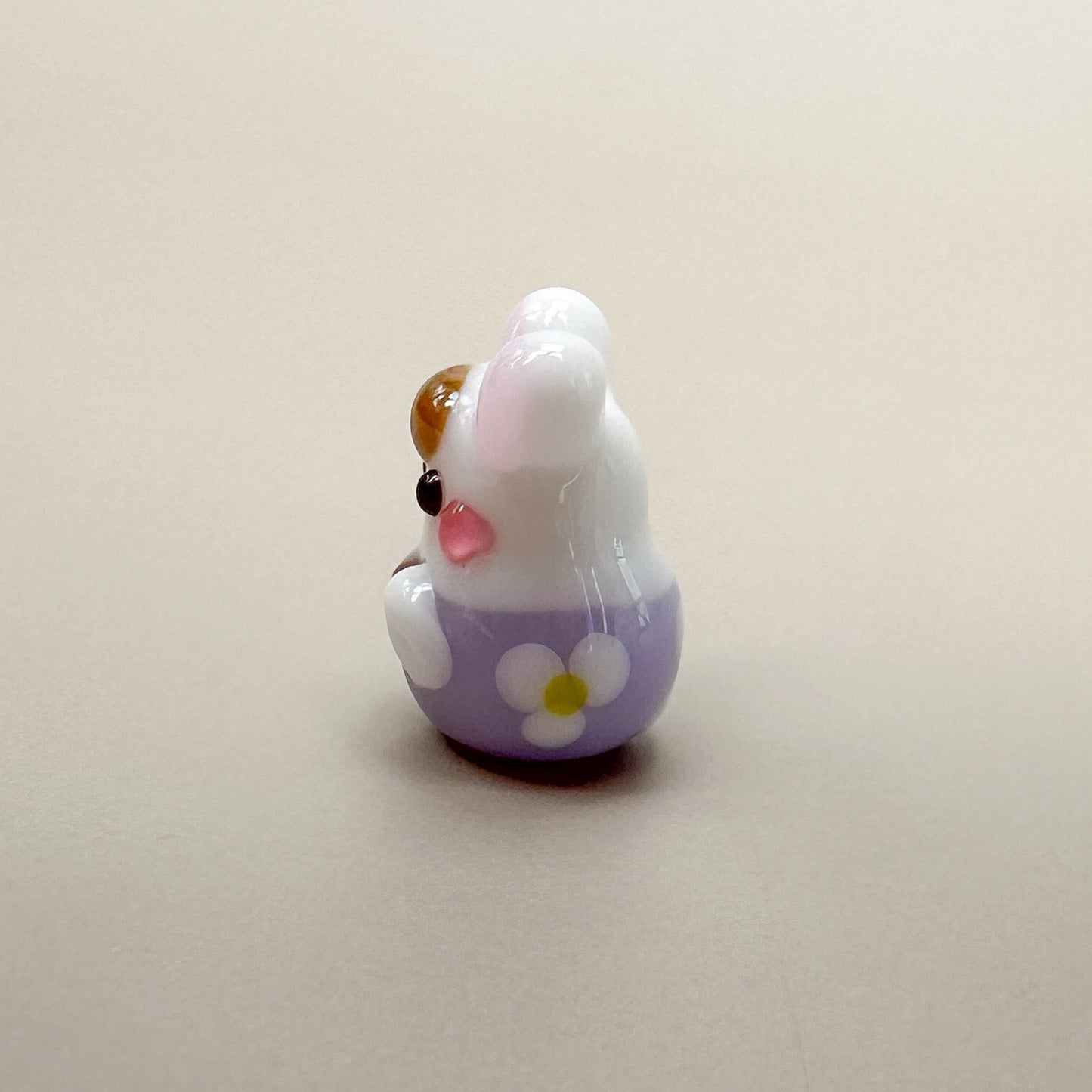 Chibi Handmade Glass Beads - Matroyshka Rabbit Girl (2 Colors Available) - 1 pc.-The Bead Gallery Honolulu