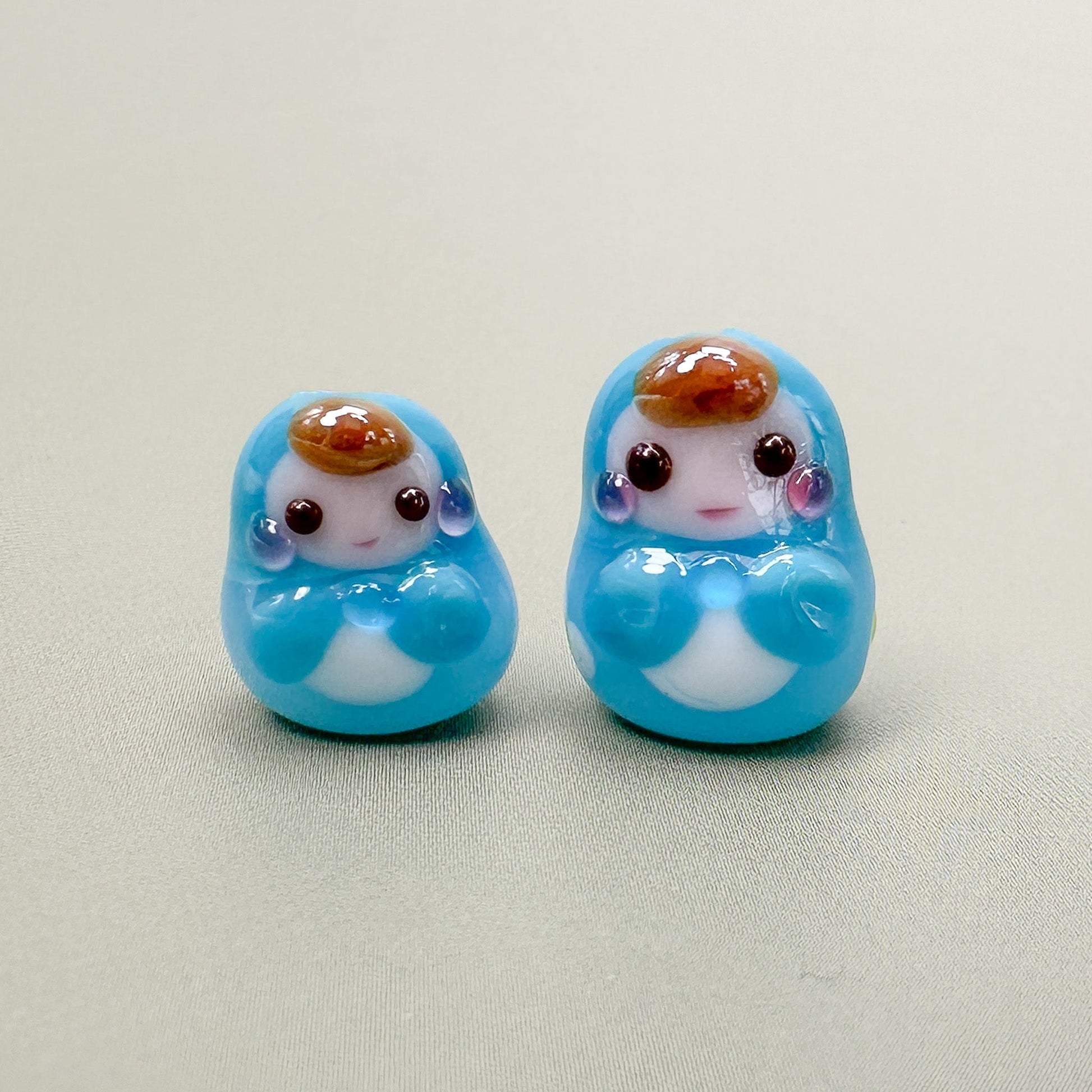 Chibi Handmade Glass Beads - Matroyshka (5 Colors Available) - 2 pcs.-The Bead Gallery Honolulu