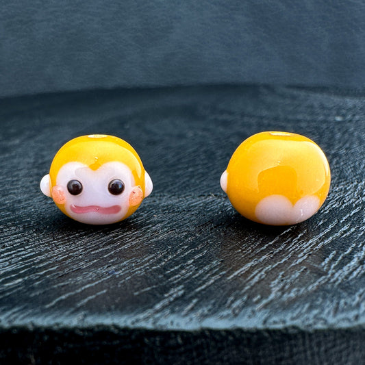 Chibi Handmade Glass Beads - Monkey (LB194)-The Bead Gallery Honolulu