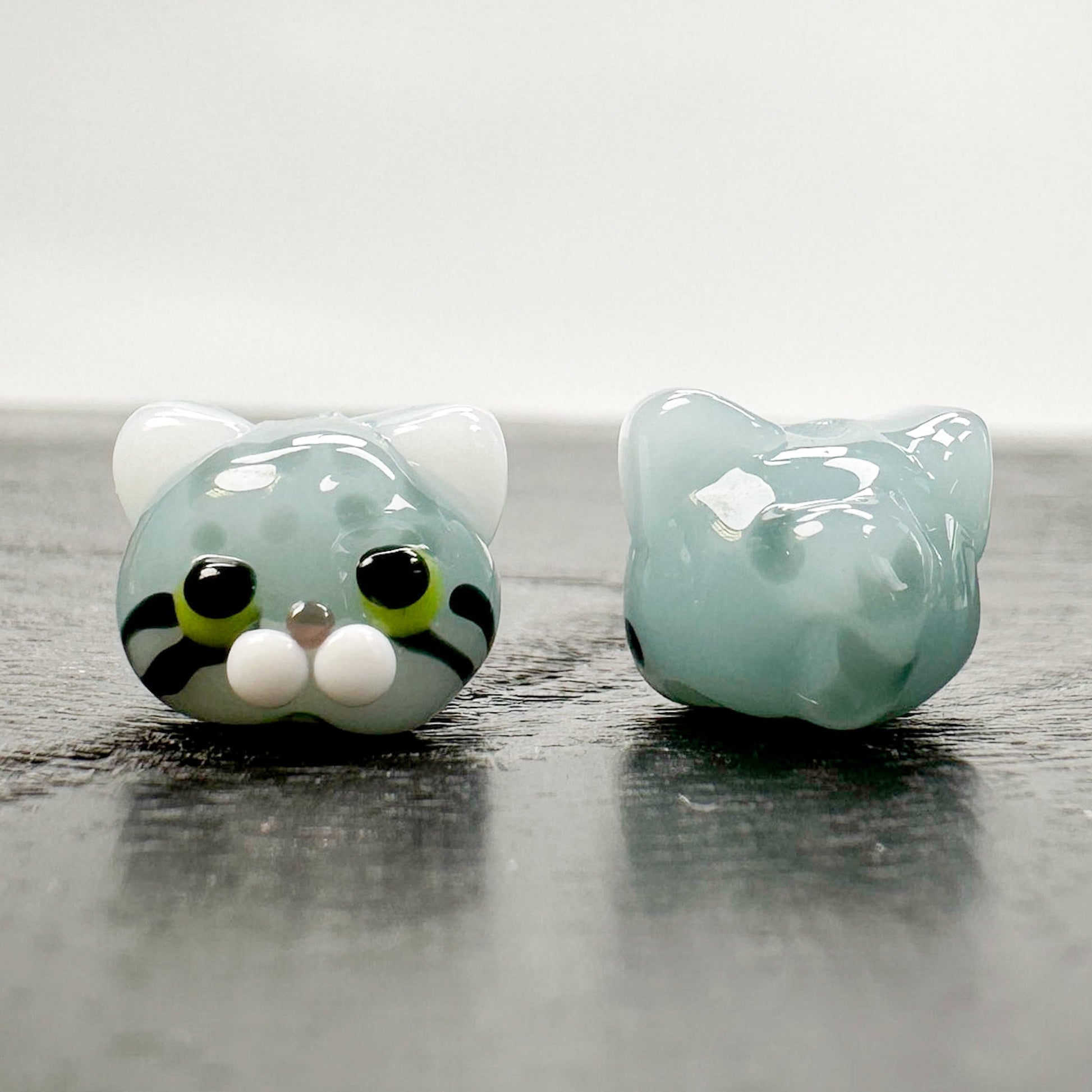 Chibi Handmade Glass Beads - Pallas's (Manul) Cat-The Bead Gallery Honolulu