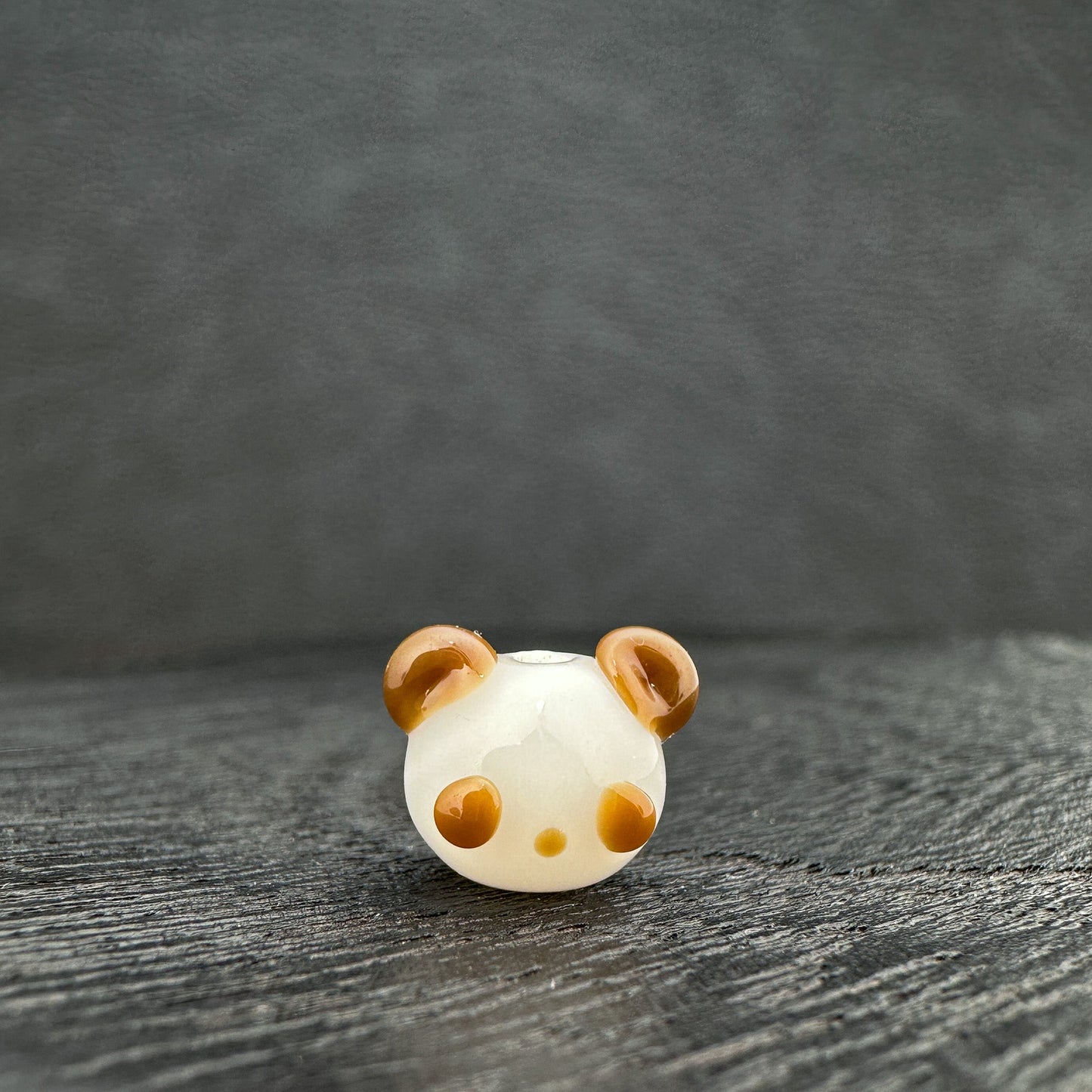 Chibi Handmade Glass Beads - Panda (3 Color Options) (LB174)-The Bead Gallery Honolulu