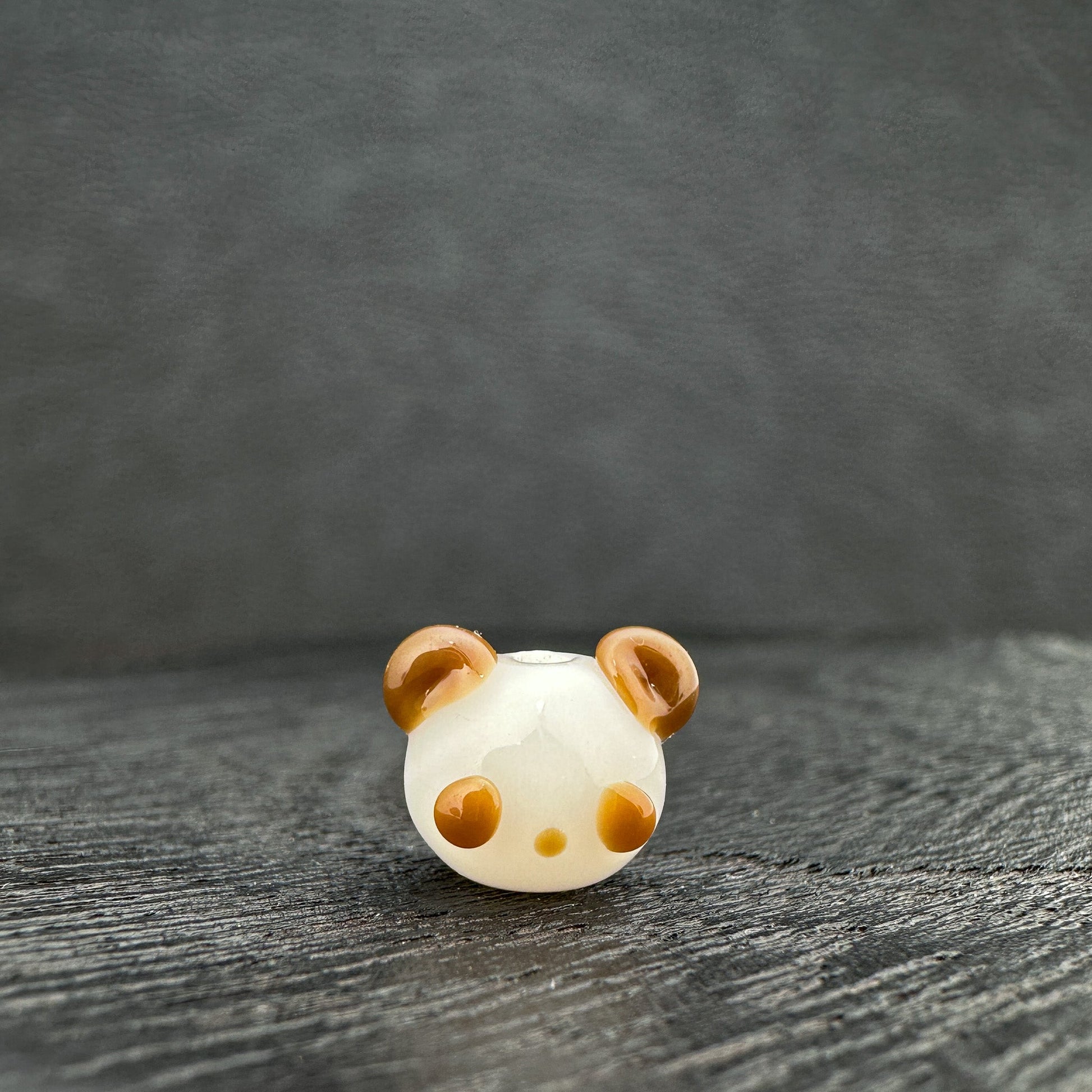Chibi Handmade Glass Beads - Panda (3 Color Options) (LB174)-The Bead Gallery Honolulu