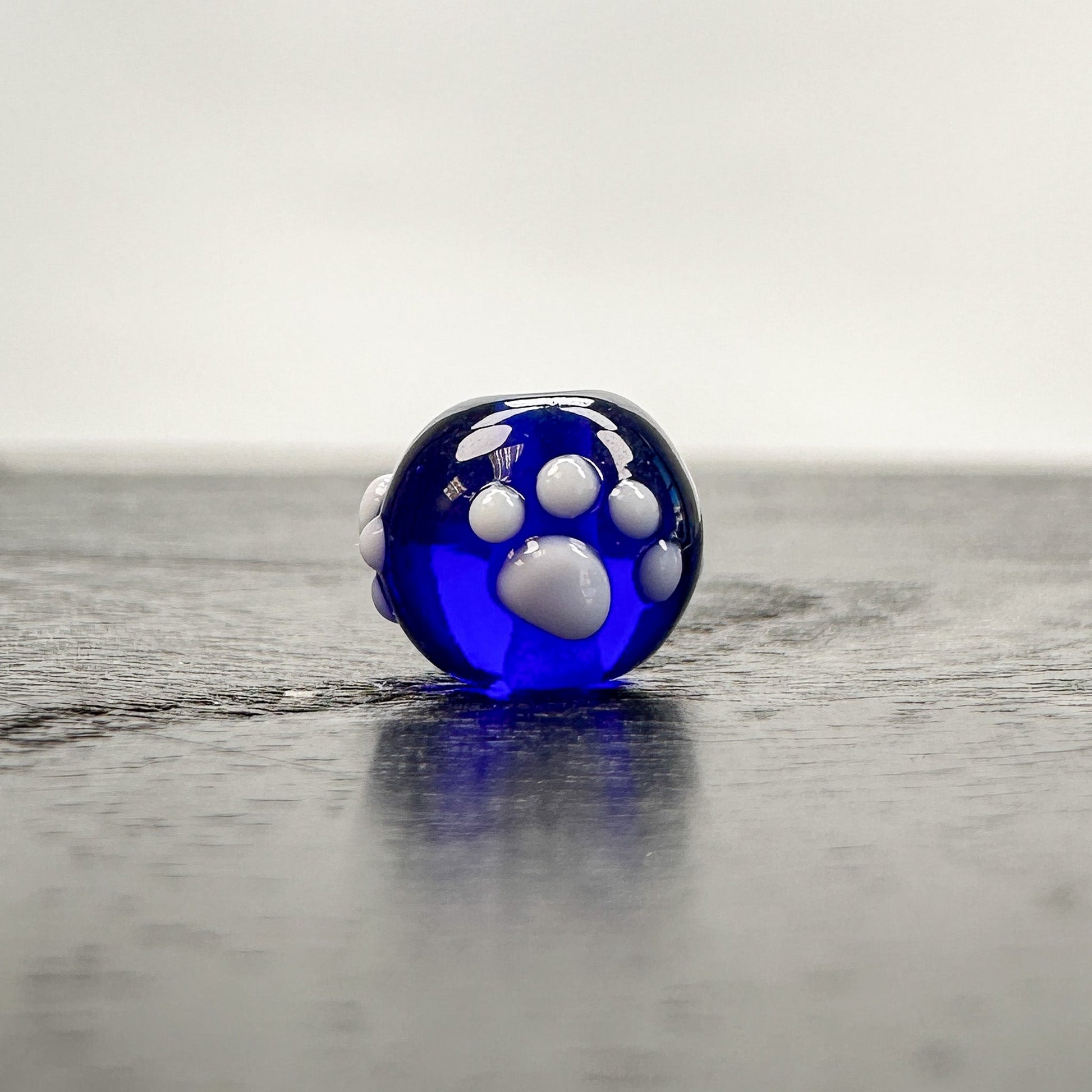 Chibi Handmade Glass Beads - Footprints (11 Color Options) - 1 pc.-The Bead Gallery Honolulu