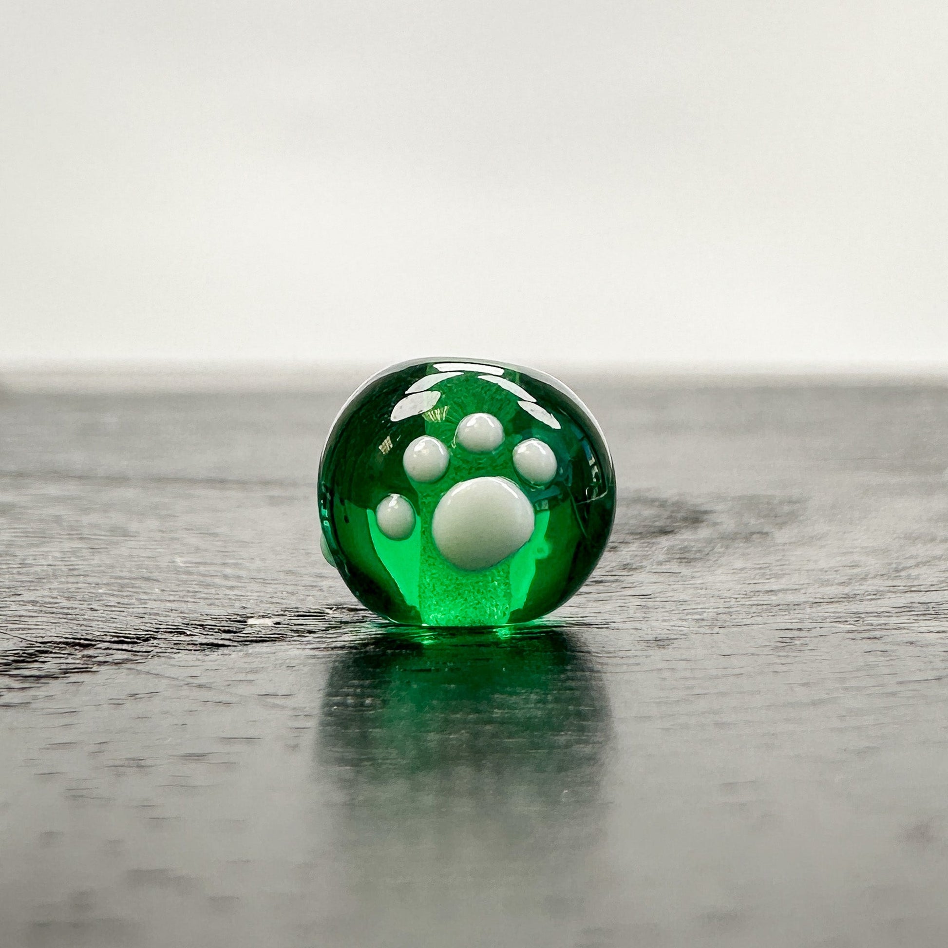 Chibi Handmade Glass Beads - Footprints (11 Color Options) - 1 pc.-The Bead Gallery Honolulu