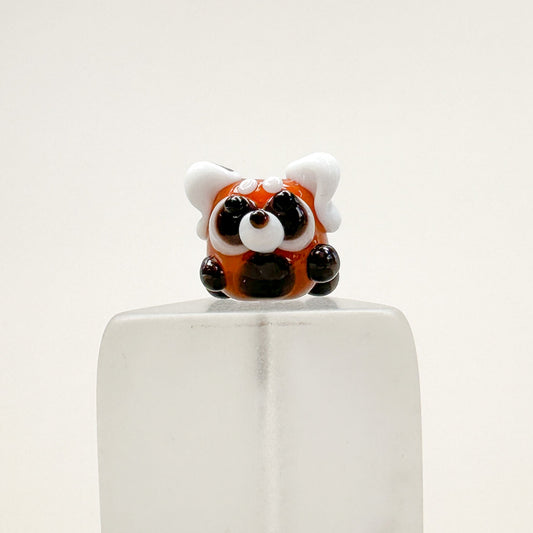 Chibi Handmade Glass Beads - Red Panda (Firefox)-The Bead Gallery Honolulu