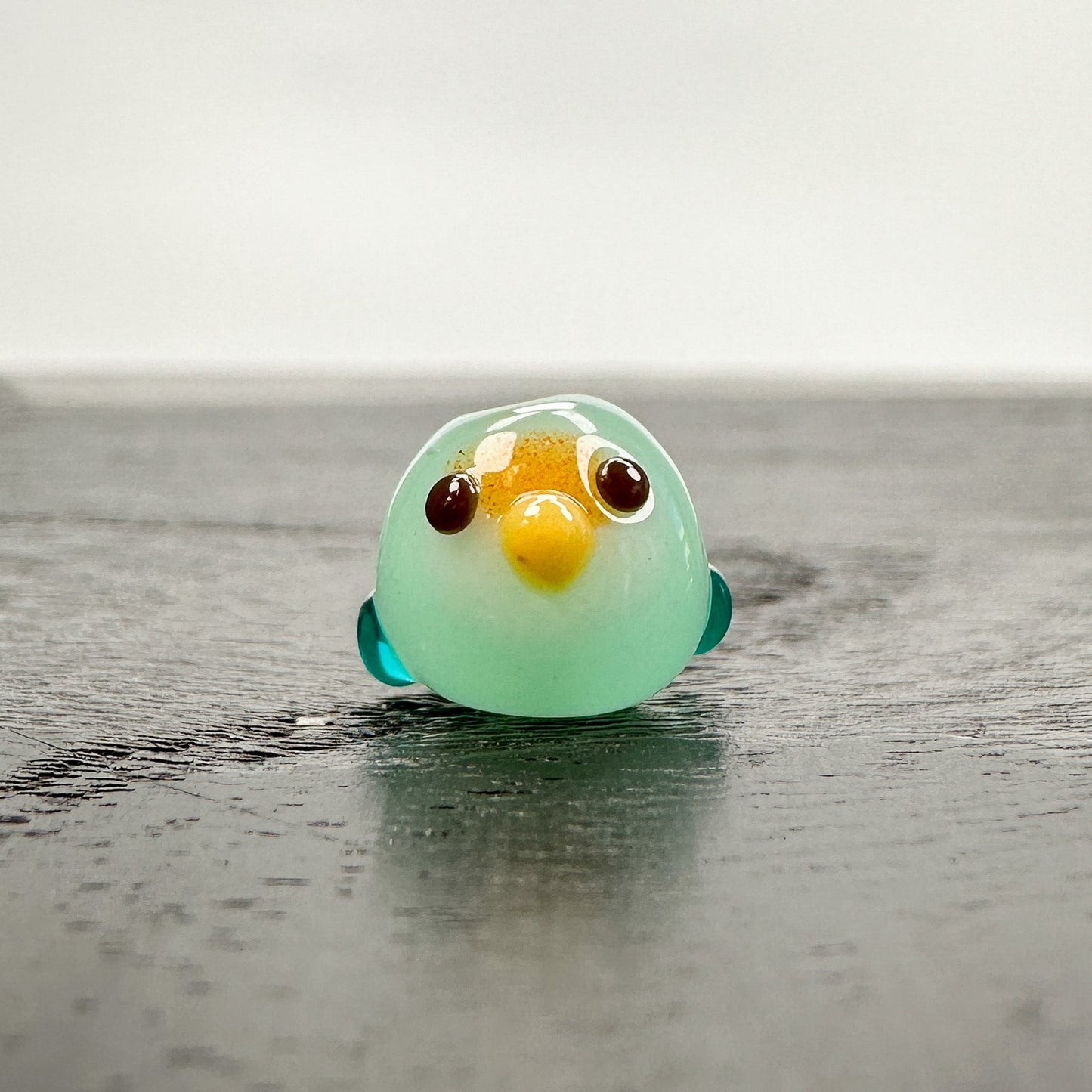 Chibi Handmade Glass Beads - Rosy Lovebird-The Bead Gallery Honolulu